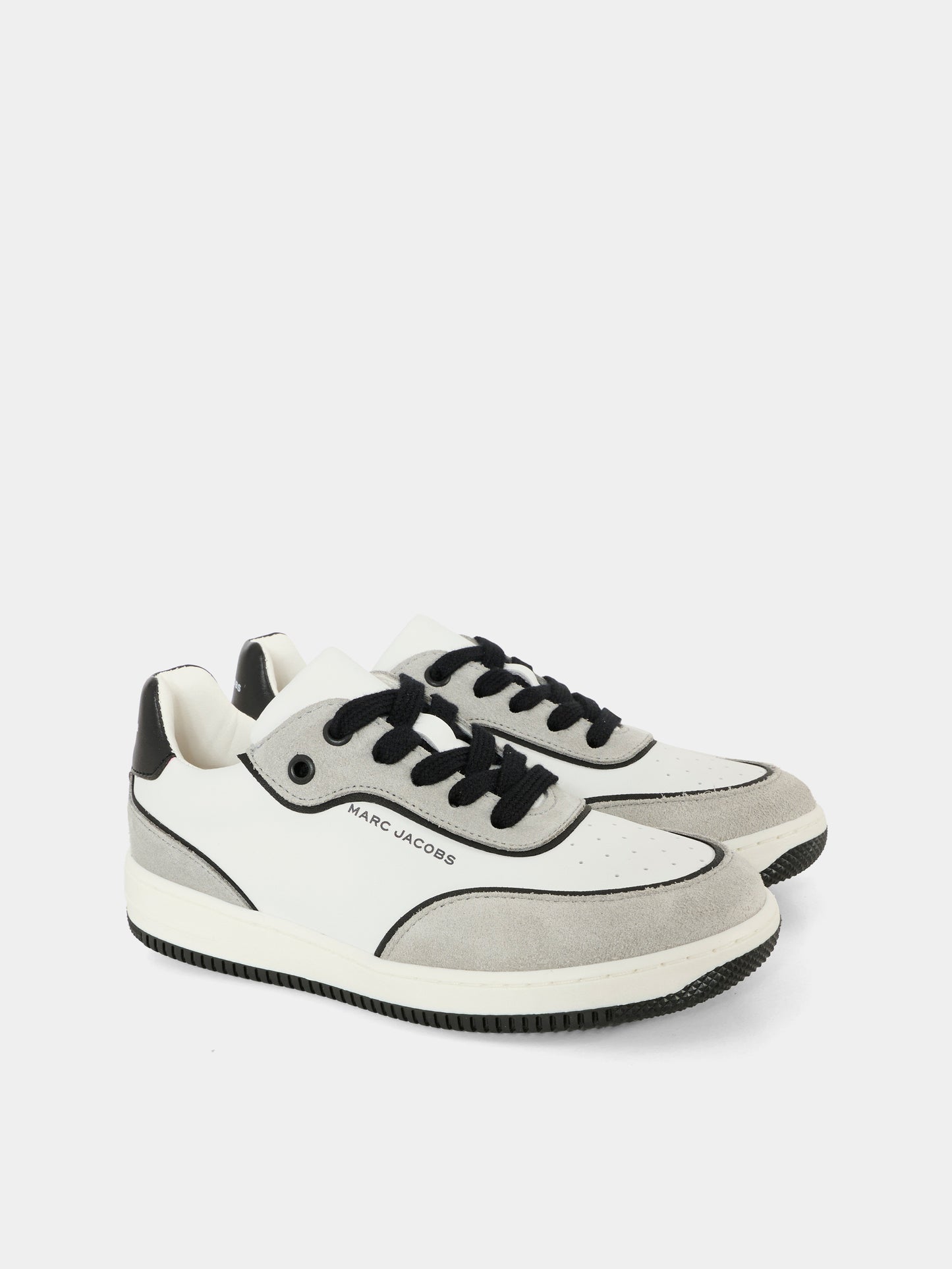 Sneakers beige per bambino con logo,Marc Jacobs,W60672 10P