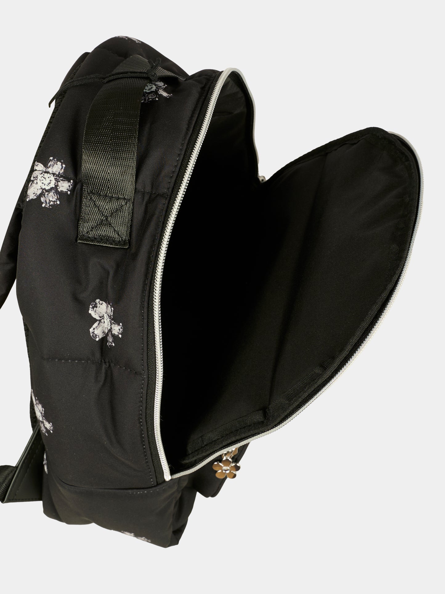 Zaino nero per bambina con fiori,Marc Jacobs,W60683 09B