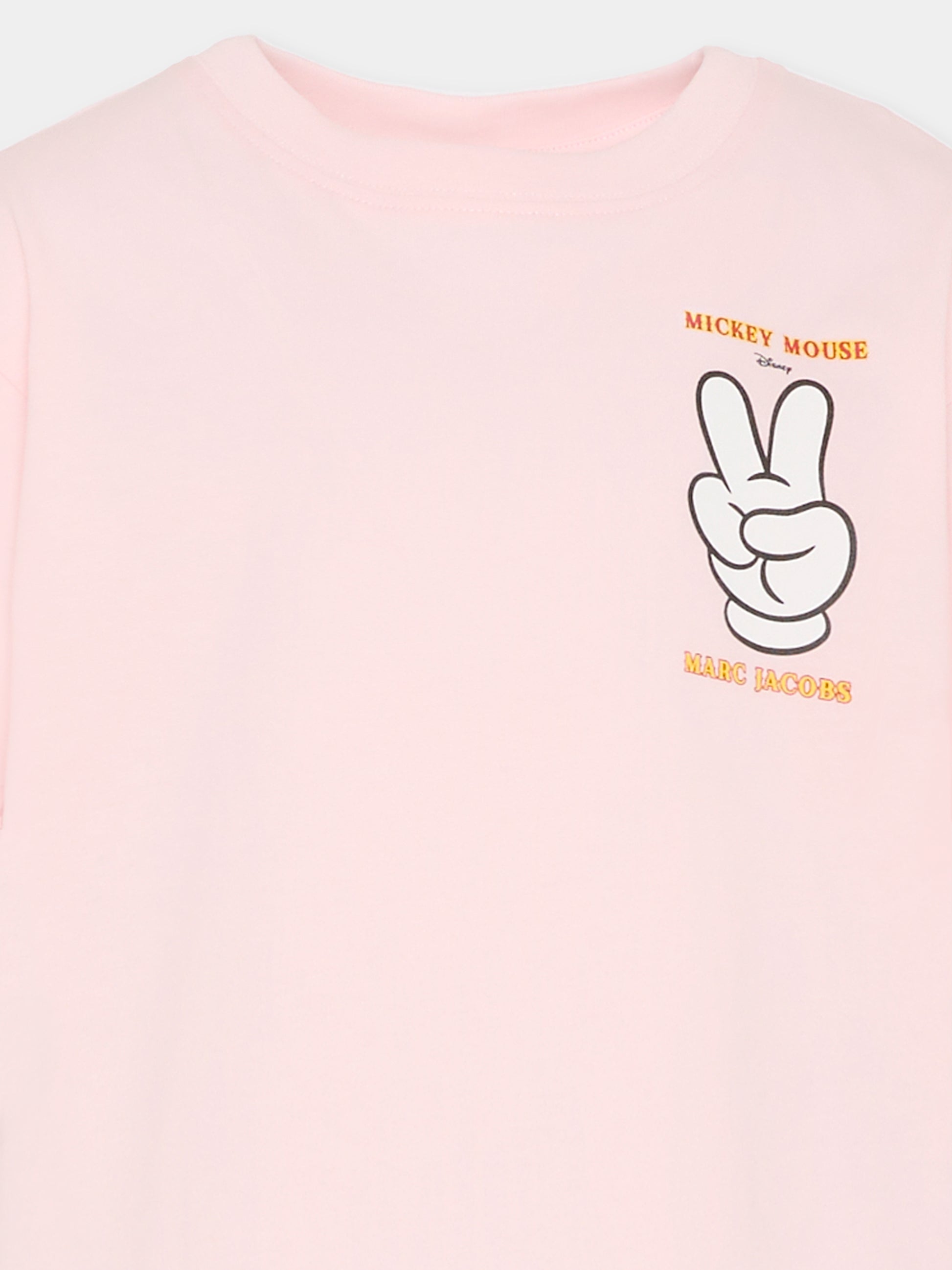 T-shirt rosa per bambina con Topolino,Marc Jacobs,W60691 475