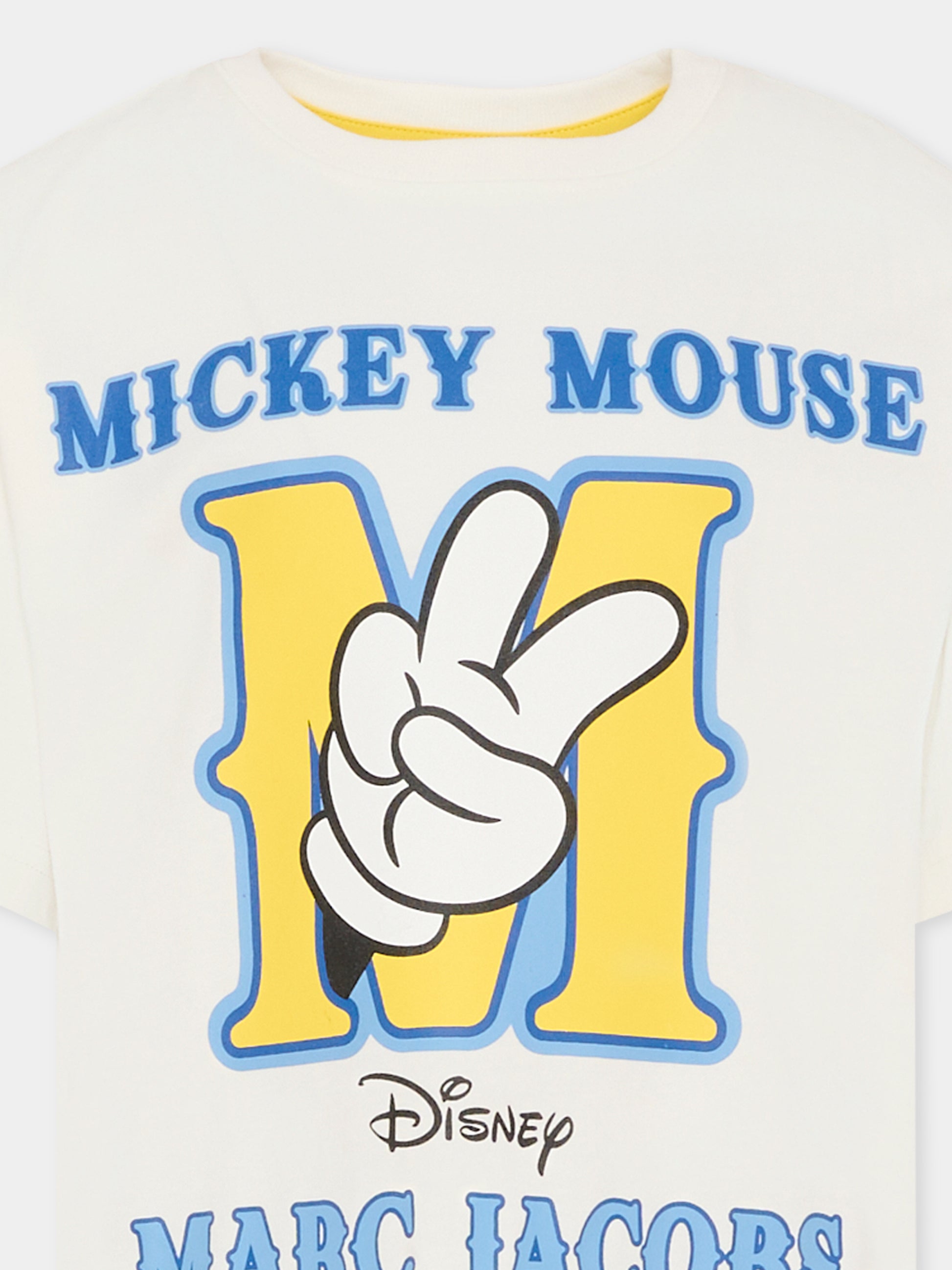 T-shirt avorio per bambino con Topolino,Marc Jacobs,W60692 126