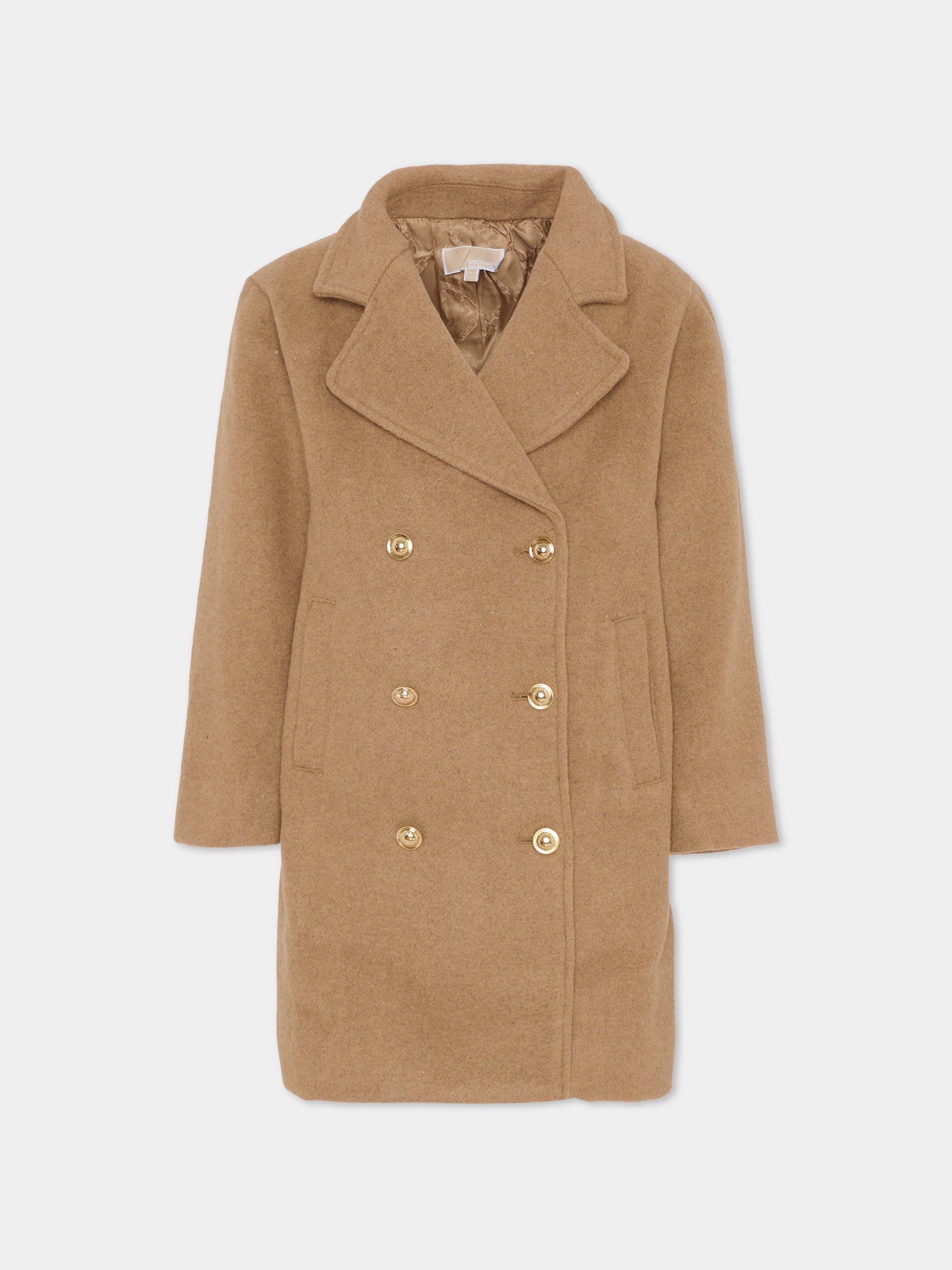 Cappotto beige per bambina,Michael Kors,R30454 269