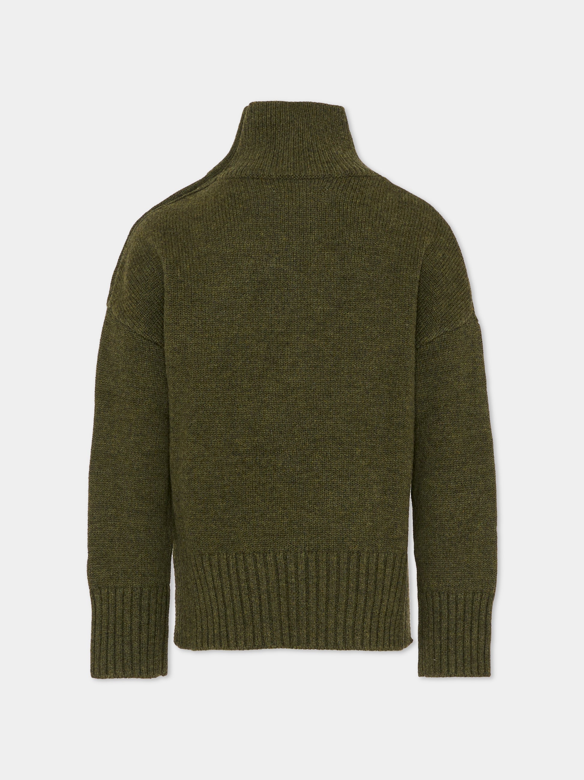 Dolcevita verde per bambina con scritta,Zadig & Voltaire Kids,X60425 H49