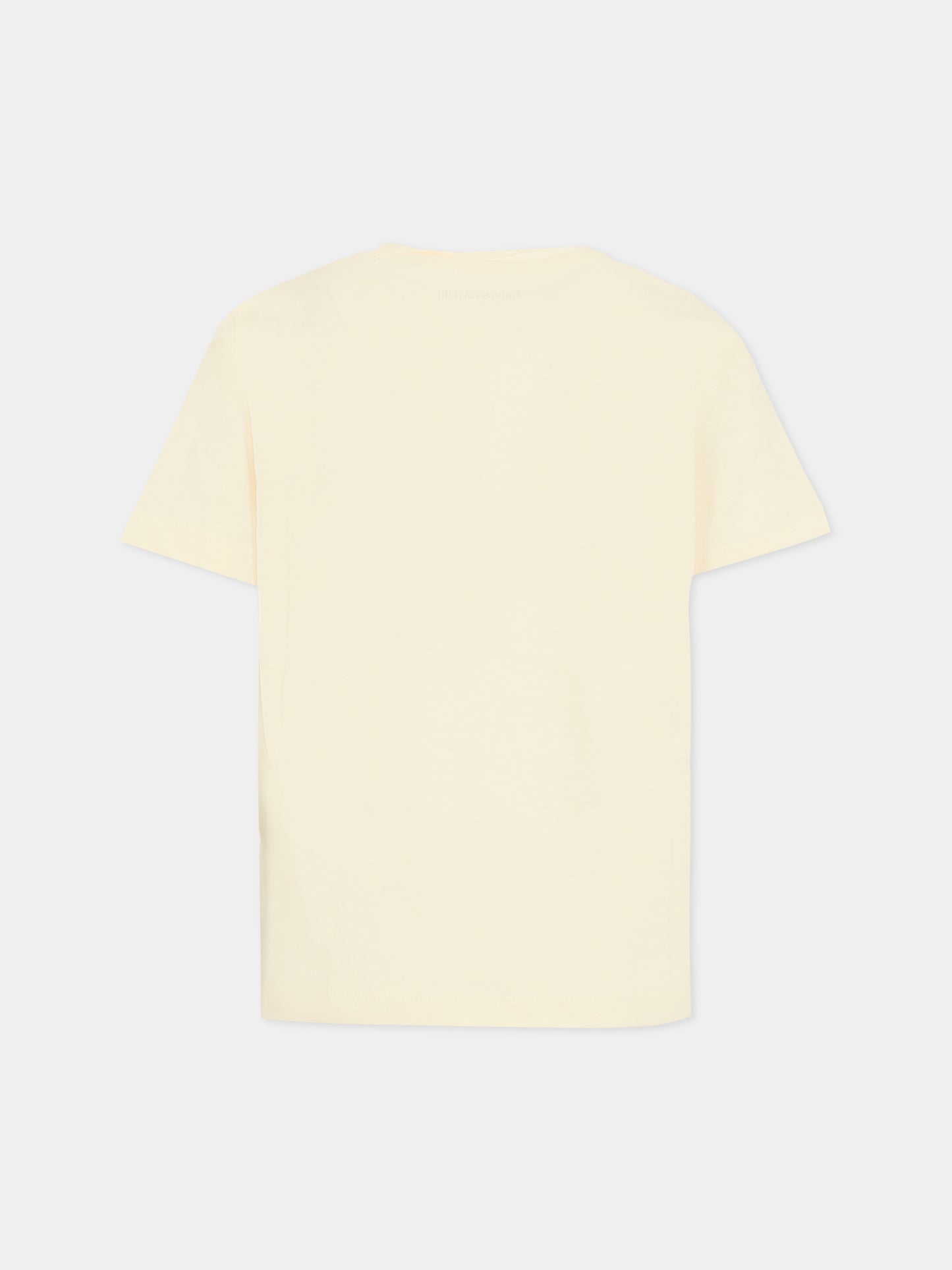 T-shirt avorio per bambini con logo,Zadig & Voltaire Kids,X60464 195