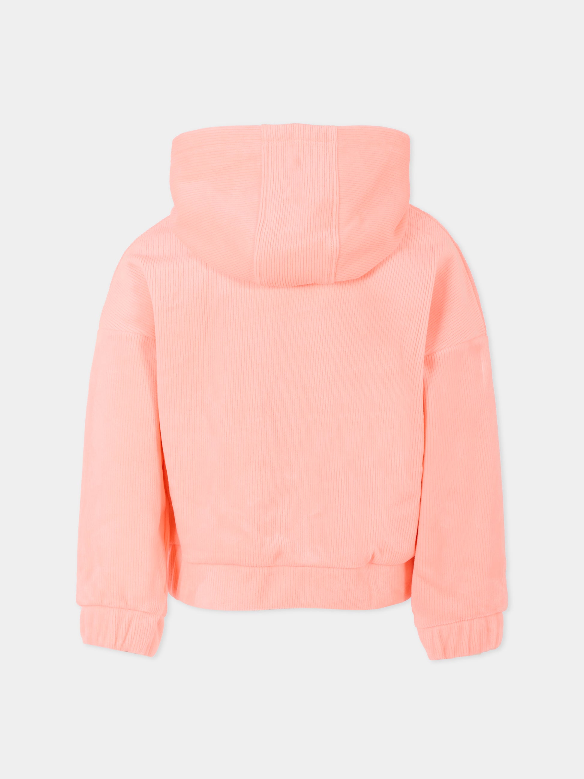 Felpa rosa per bambina con stella,Billieblush,U21604 408