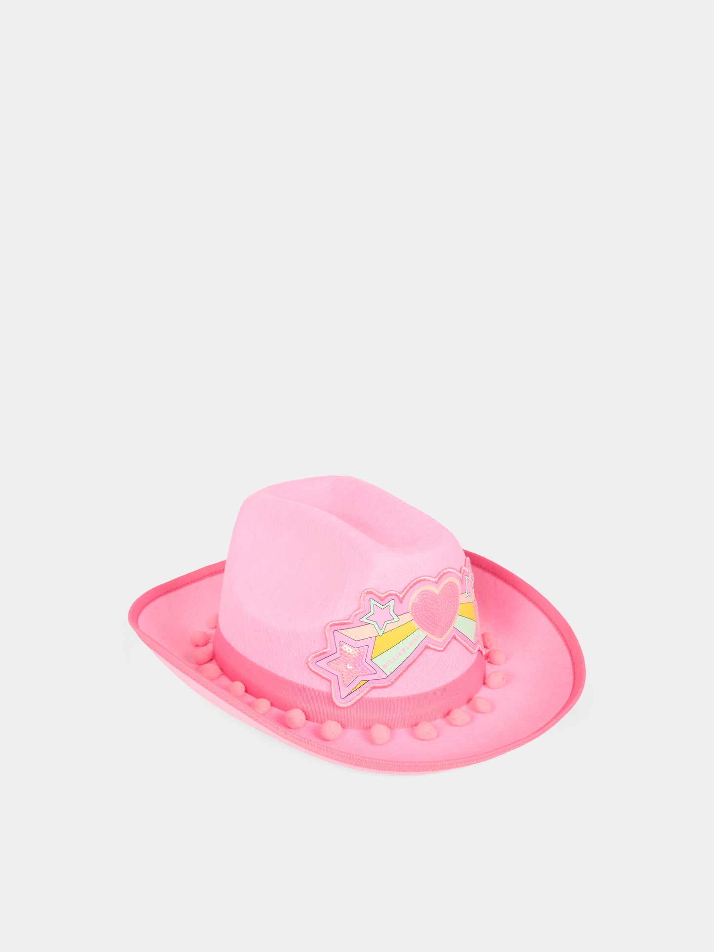 Cappello rosa per bambina con cuore e stelle,Billieblush,U21640 473