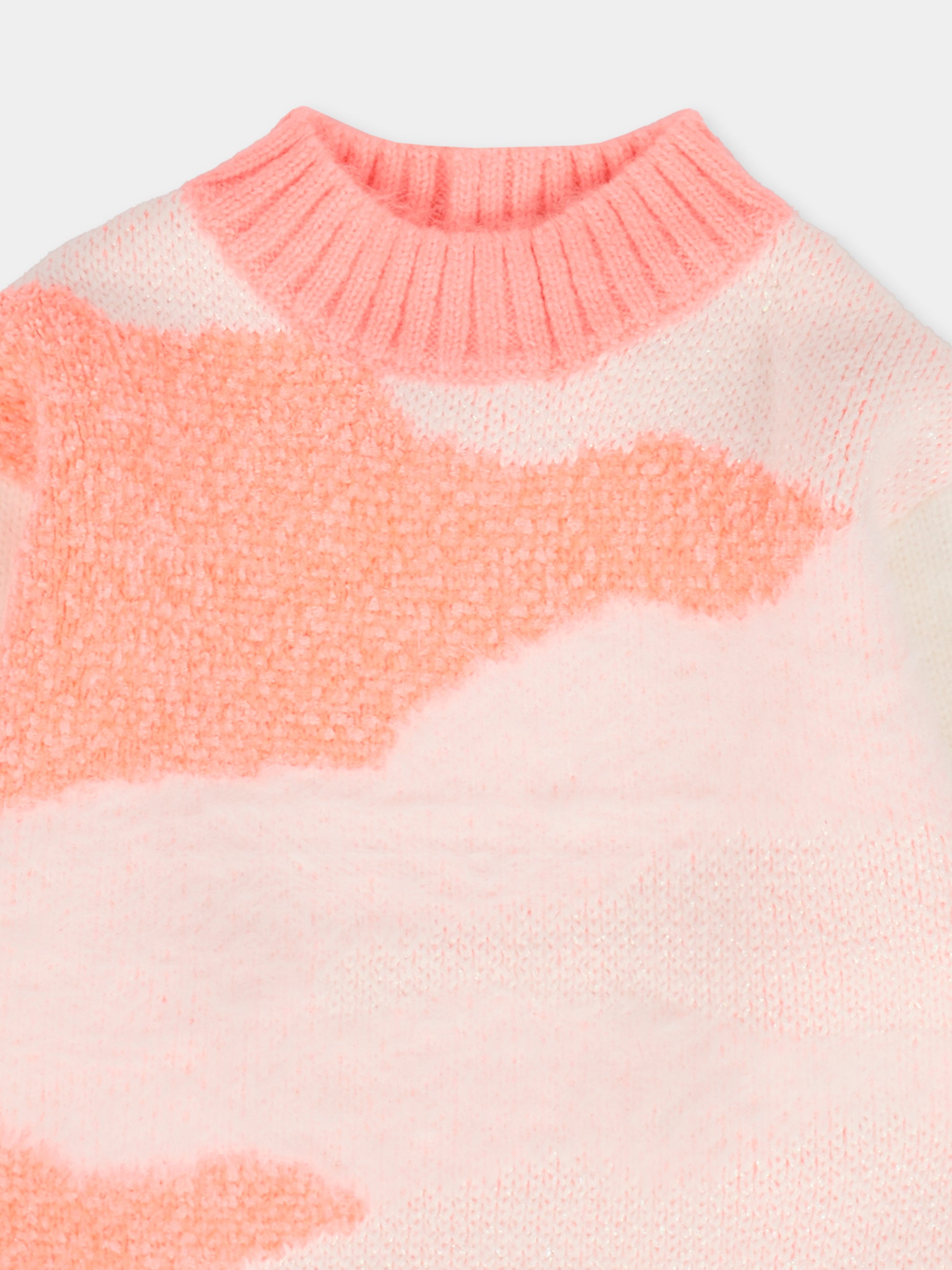 Maglione rosa per neonata con nuvole,Billieblush,U21268 N74