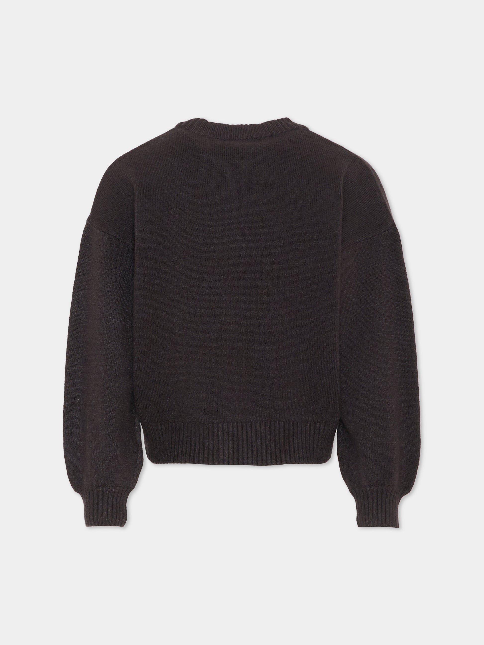 Cardigan nero per bambina con ricami,Billieblush,U21389 062