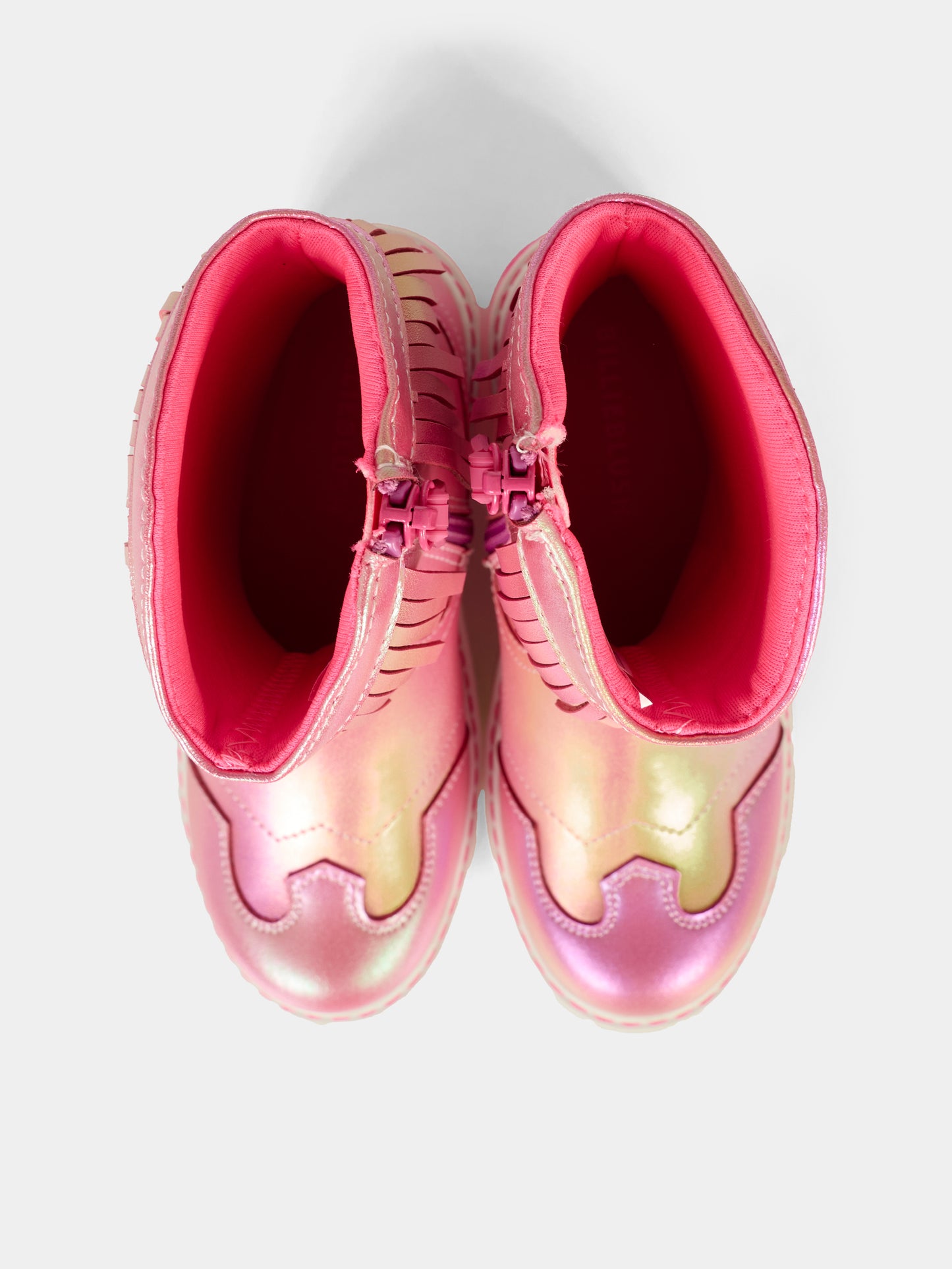 Stivaletti rosa per bambina con logo,Billieblush,U21479 47A