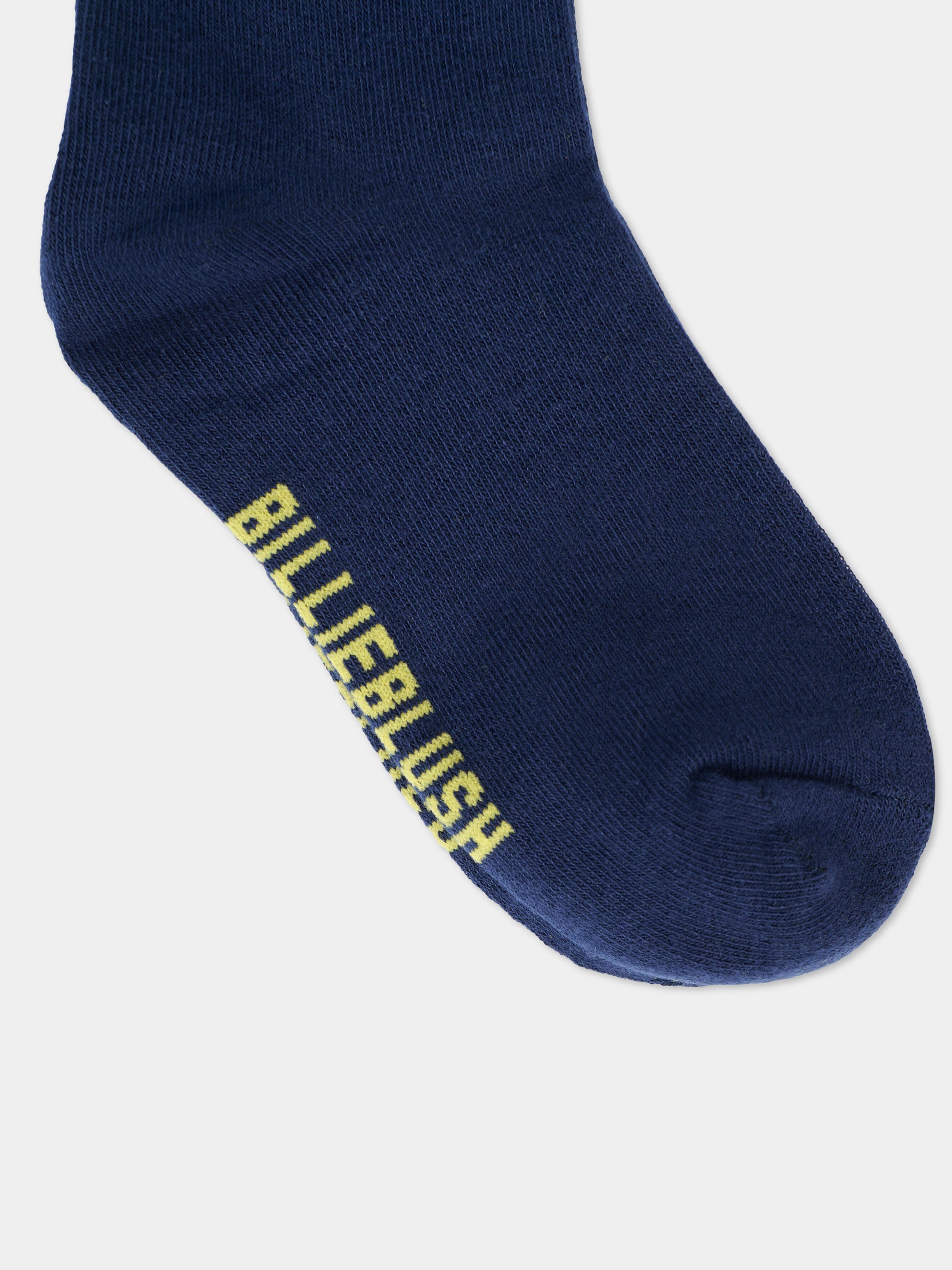 Calze blu per bambino con scritta,Billieblush,U21500 85T