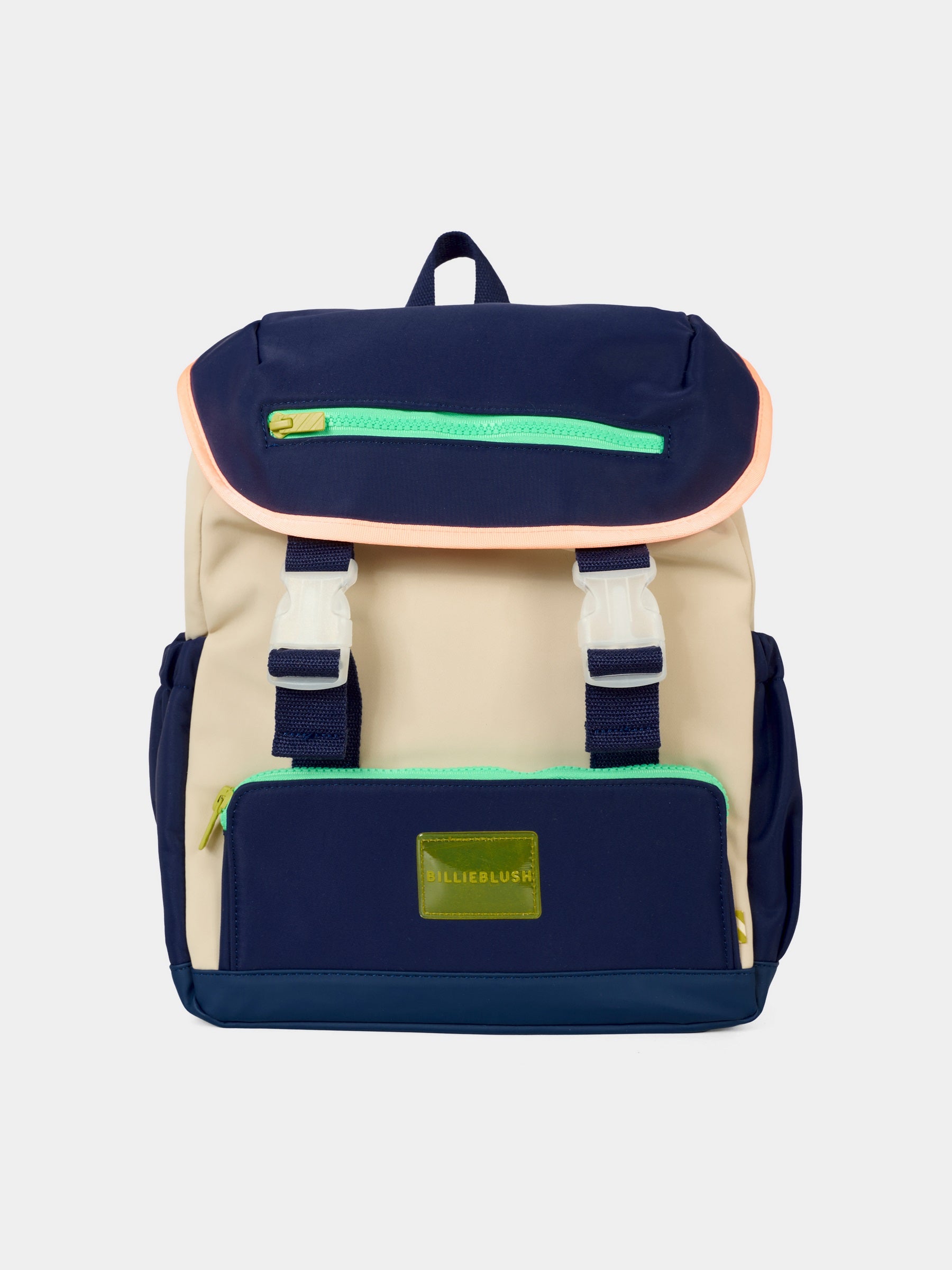 Zaino blu per bambino con logo,Billieblush,U21501 85T