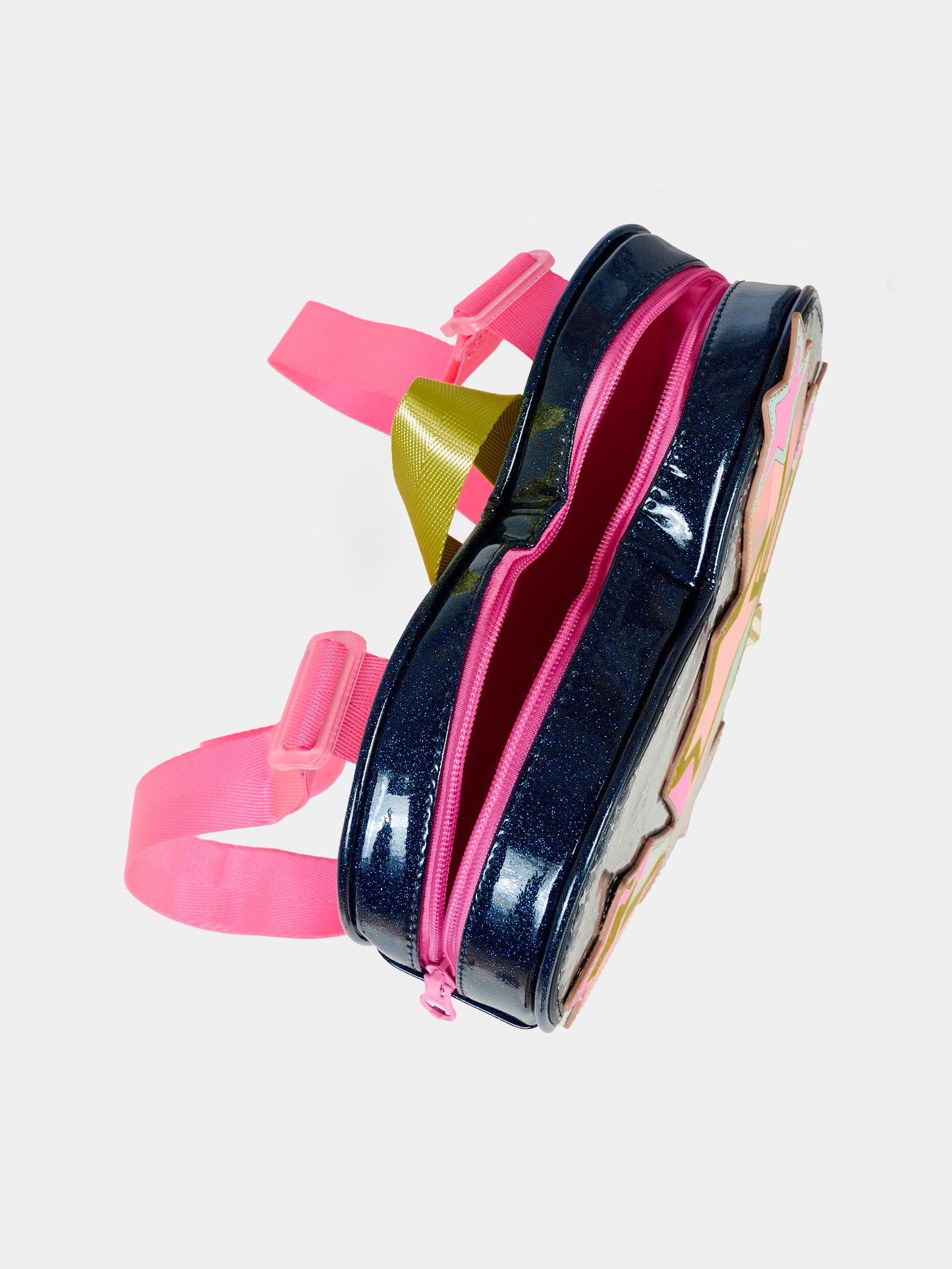 Zaino blu per bambina con stelle cadenti,Billieblush,U21529 85T