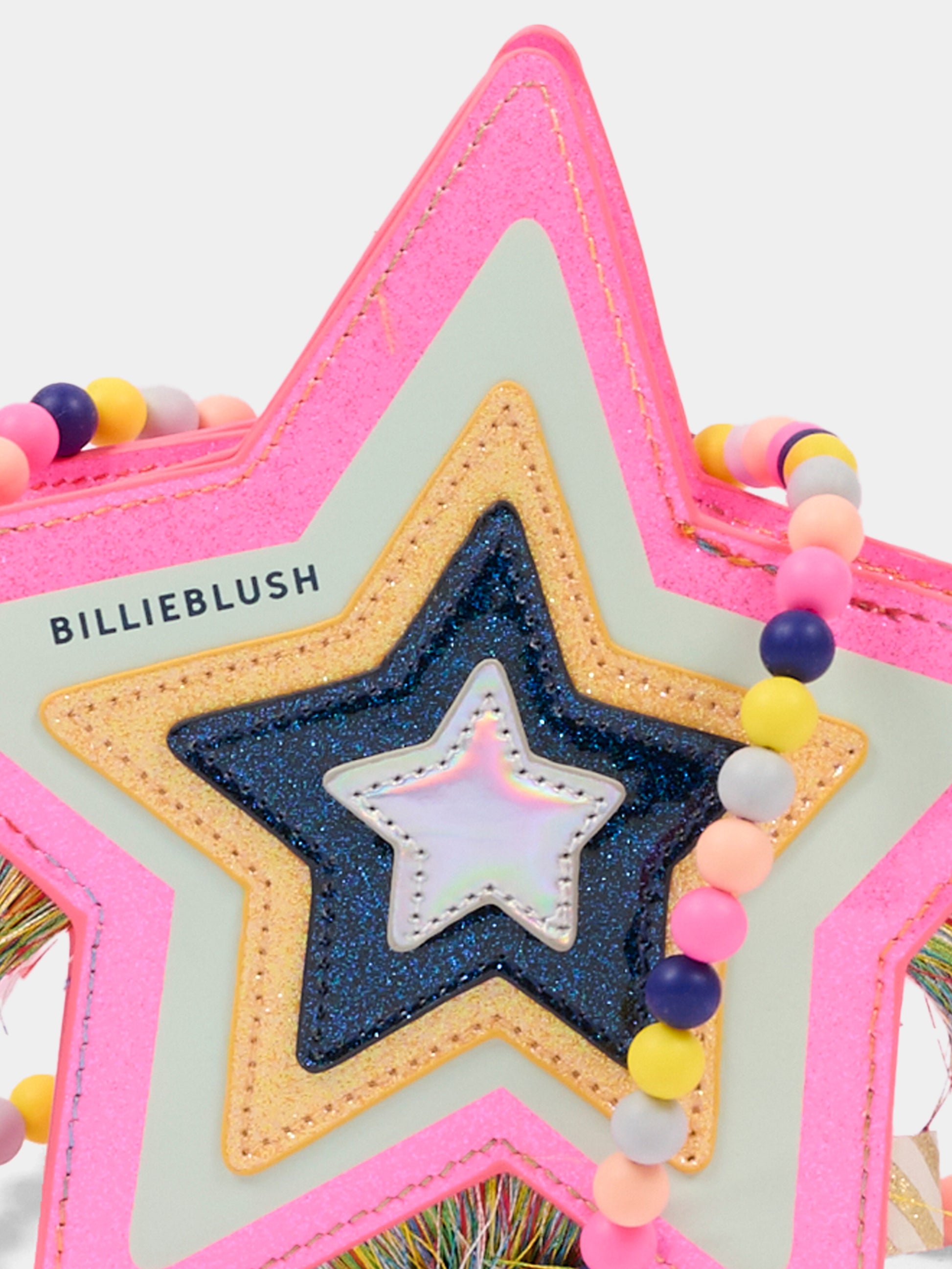 Borsa rosa per bambina con stella,Billieblush,U21534 473