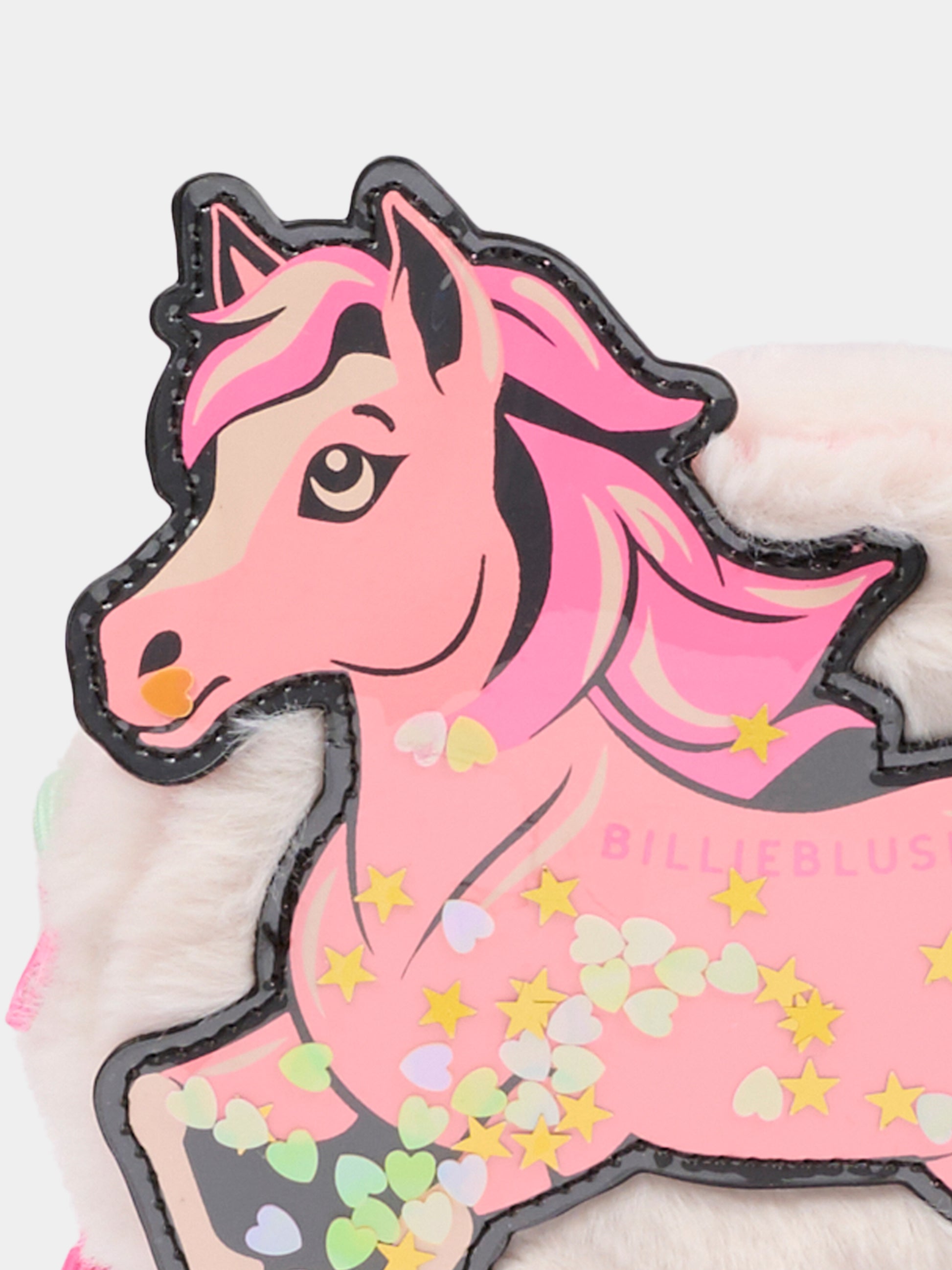 Borsa avorio per bambina con cavallo,Billieblush,U21538 121