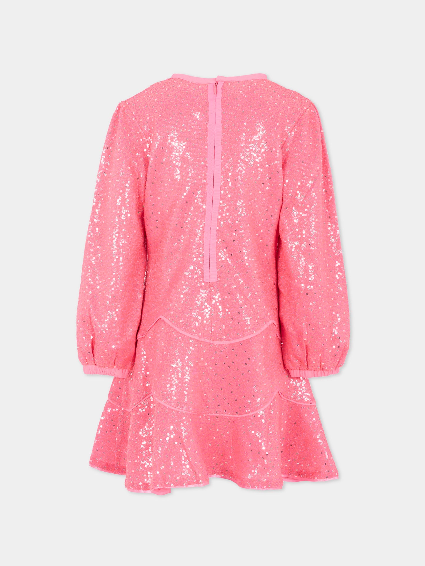 Vestito rosa per bambina con paillettes,Billieblush,U21585 408
