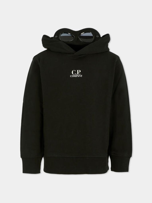 Felpa nera per bambino con lenti,C. P. Company,CUF01B LCA76 60100