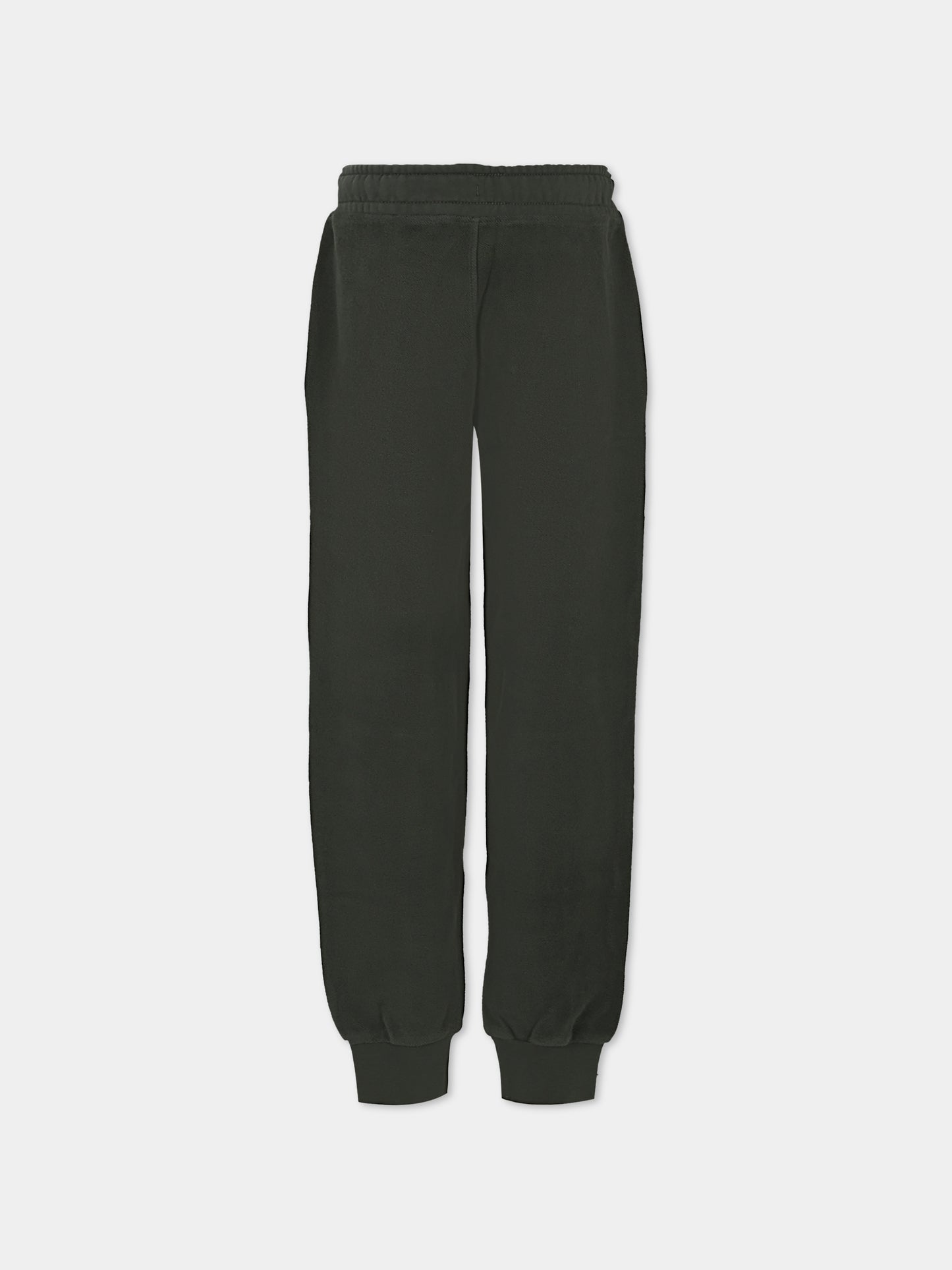 Pantaloni verdi per bambino con logo ricamato,C. P. Company,CUP010 LCC04 31233