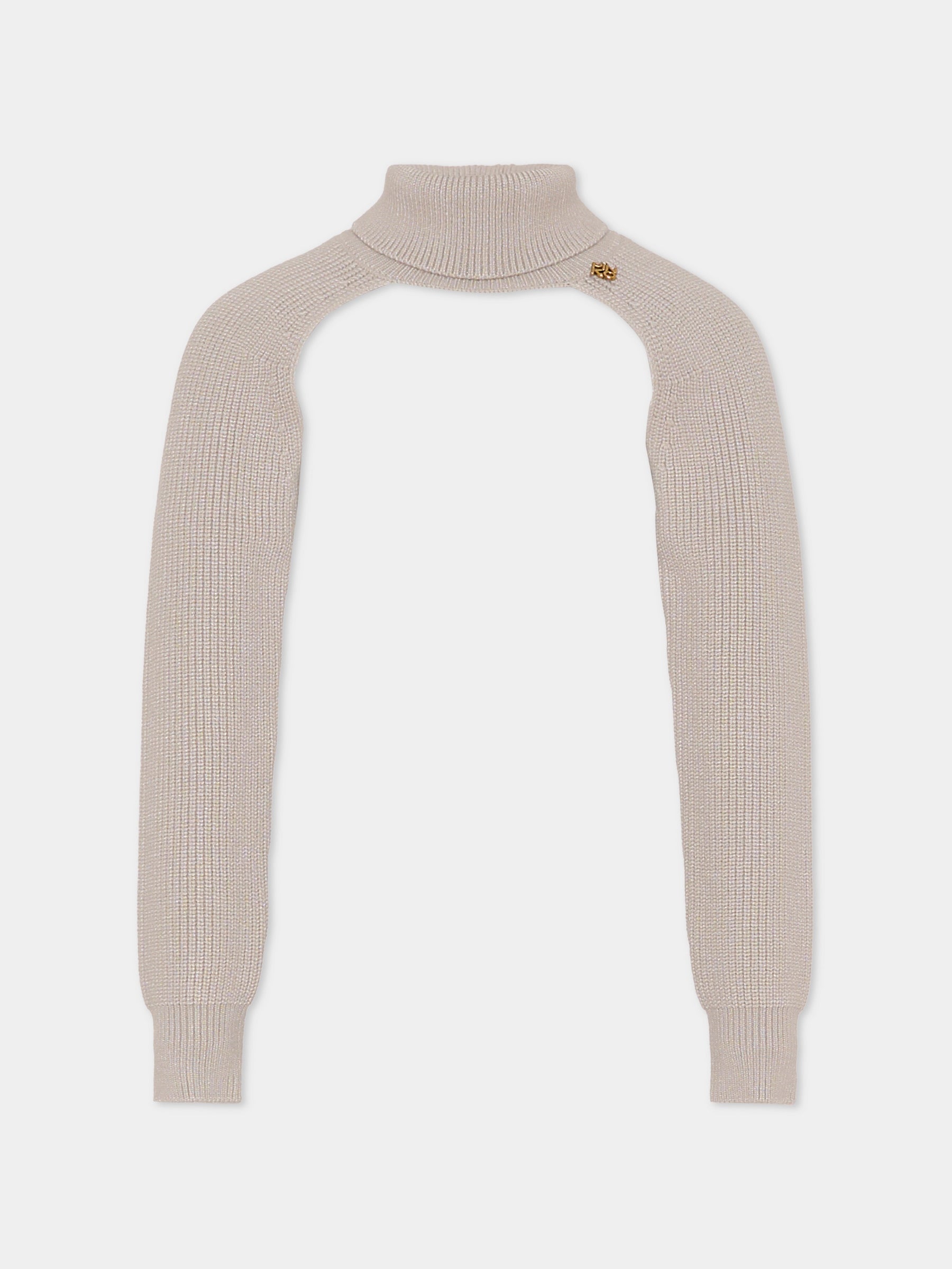 Dolcevita grigio per bambina con logo,Pinko,KFMA018.C.FL085.5028