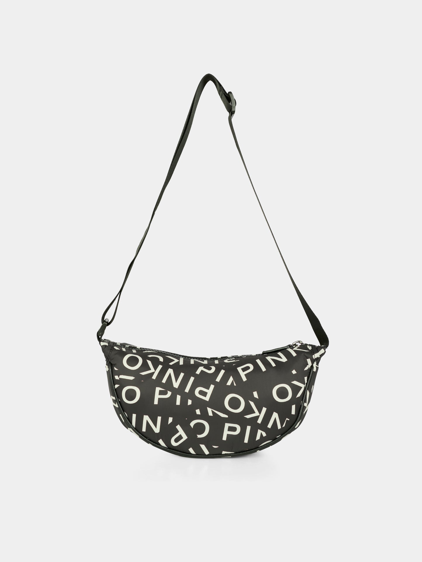 Borsa nera per bambina con logo,Pinko,KFBO001.C.NY022.D002