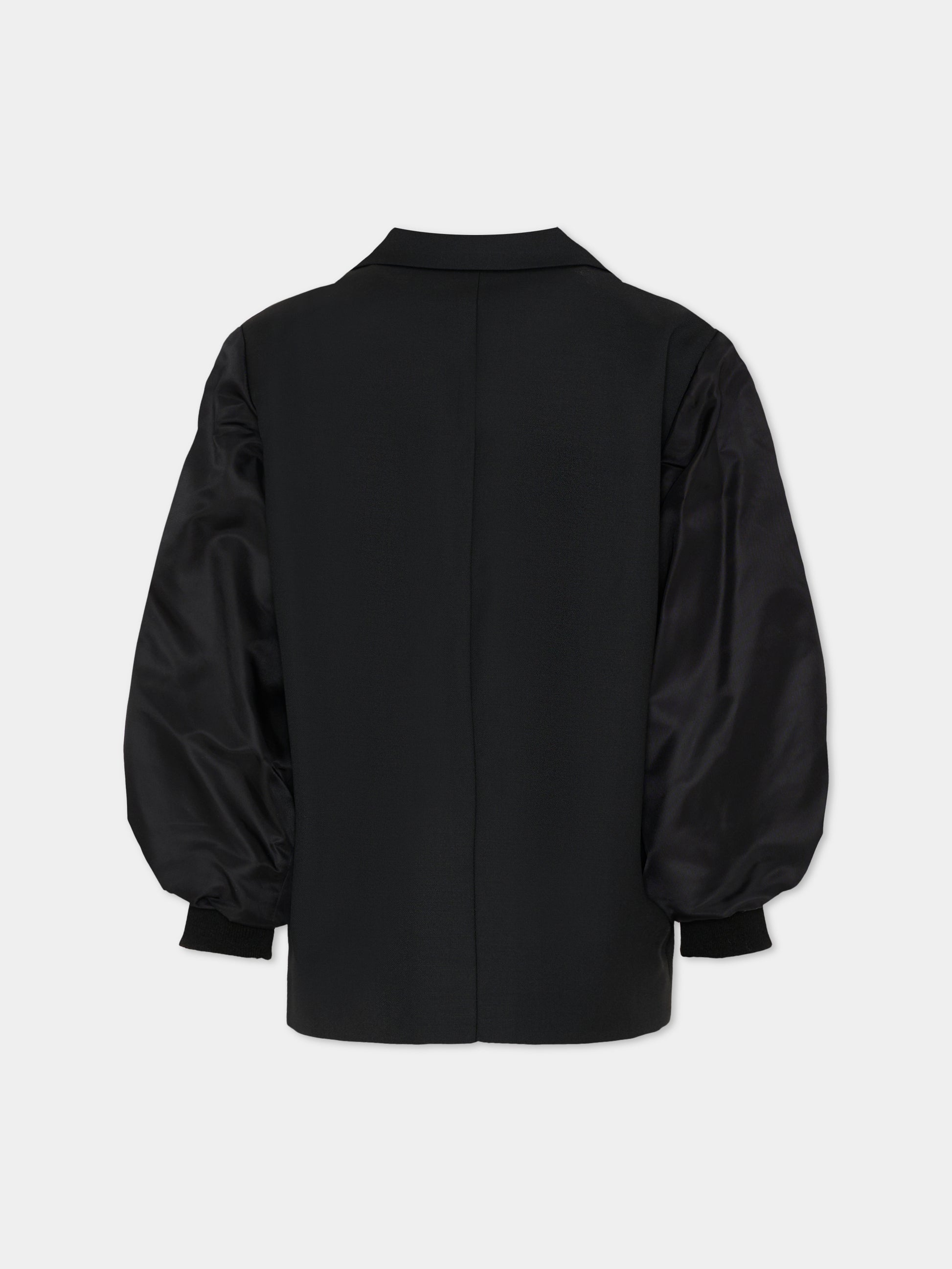 Giacca nera per bambina con logo,Pinko,KFGC001.C.ML025.N000