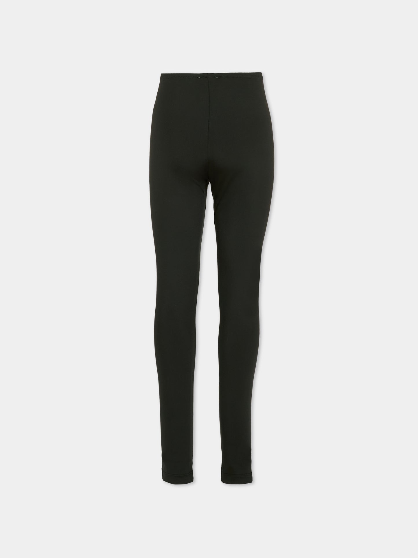 Leggings neri per bambina con logo,Pinko,KFPA019.C.LY002.N001