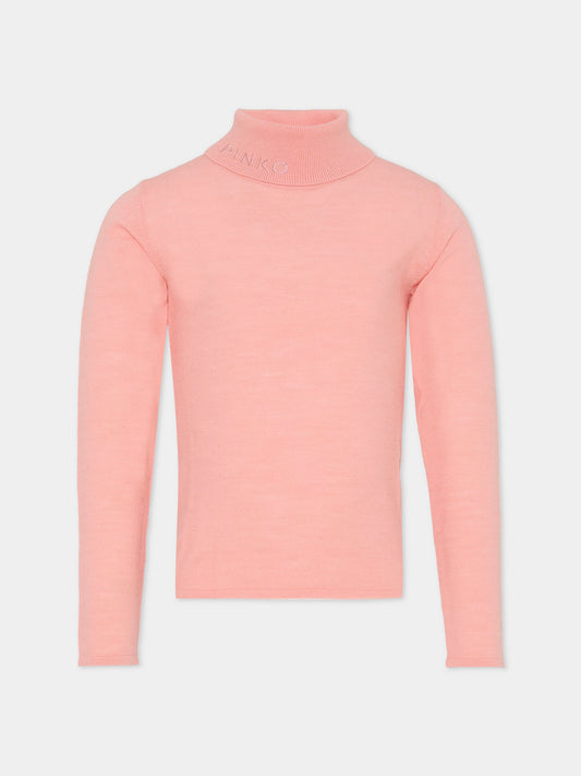 Dolcevita rosa per bambina con logo,Pinko,KFMA016.C.FL084.C039