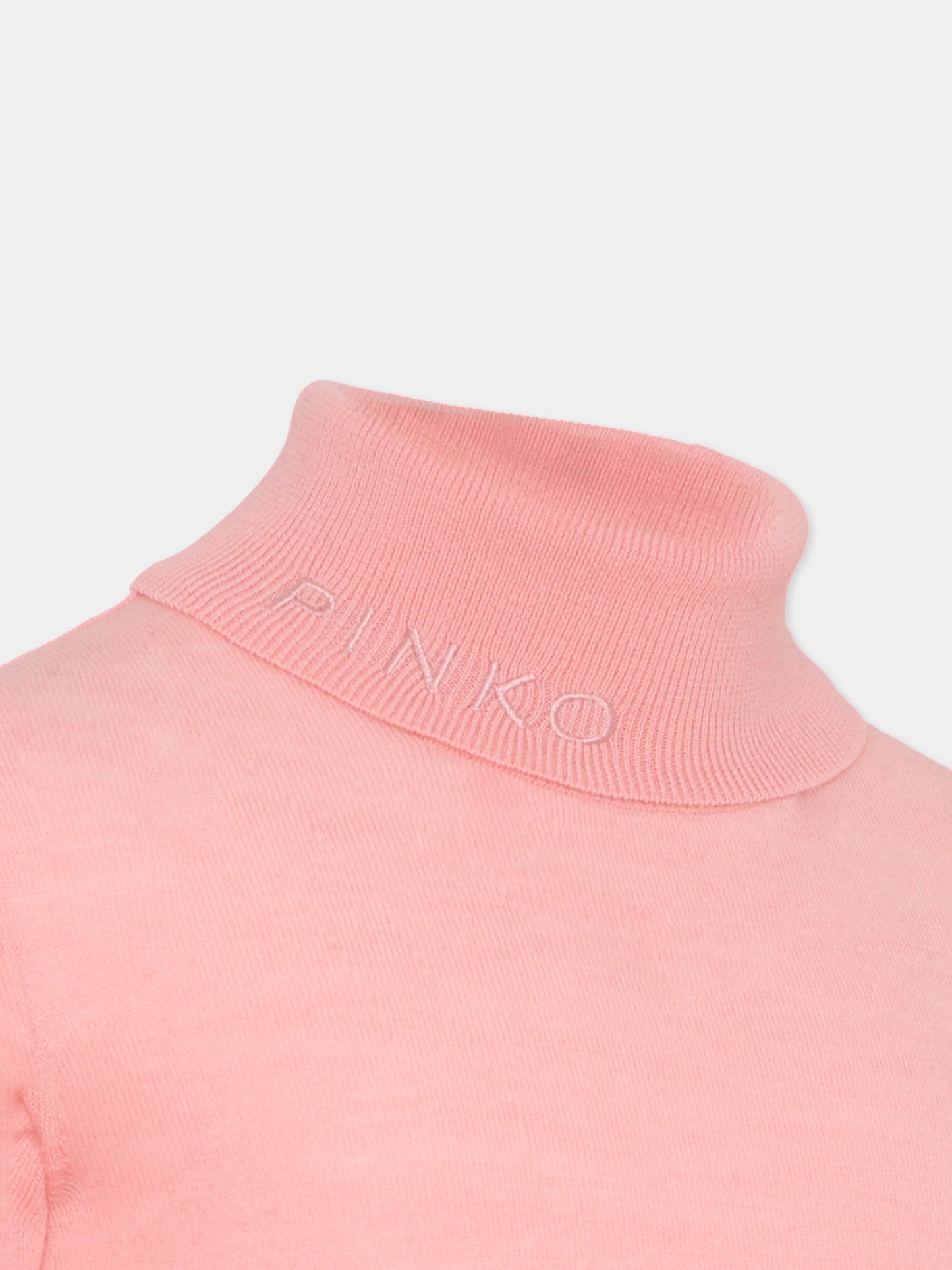 Dolcevita rosa per bambina con logo,Pinko,KFMA016.C.FL084.C039