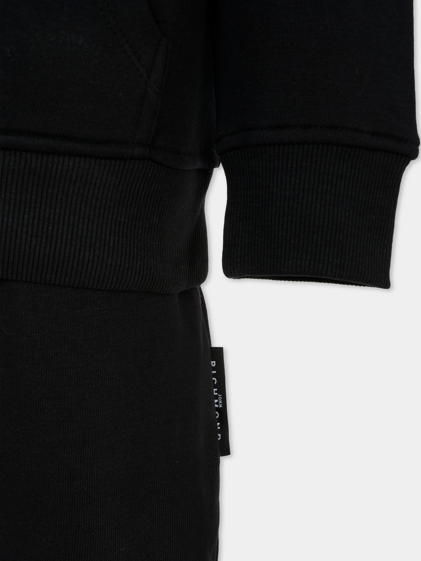 Completo nero per bambino con logo,Richmond,RBA25007CF BLACK