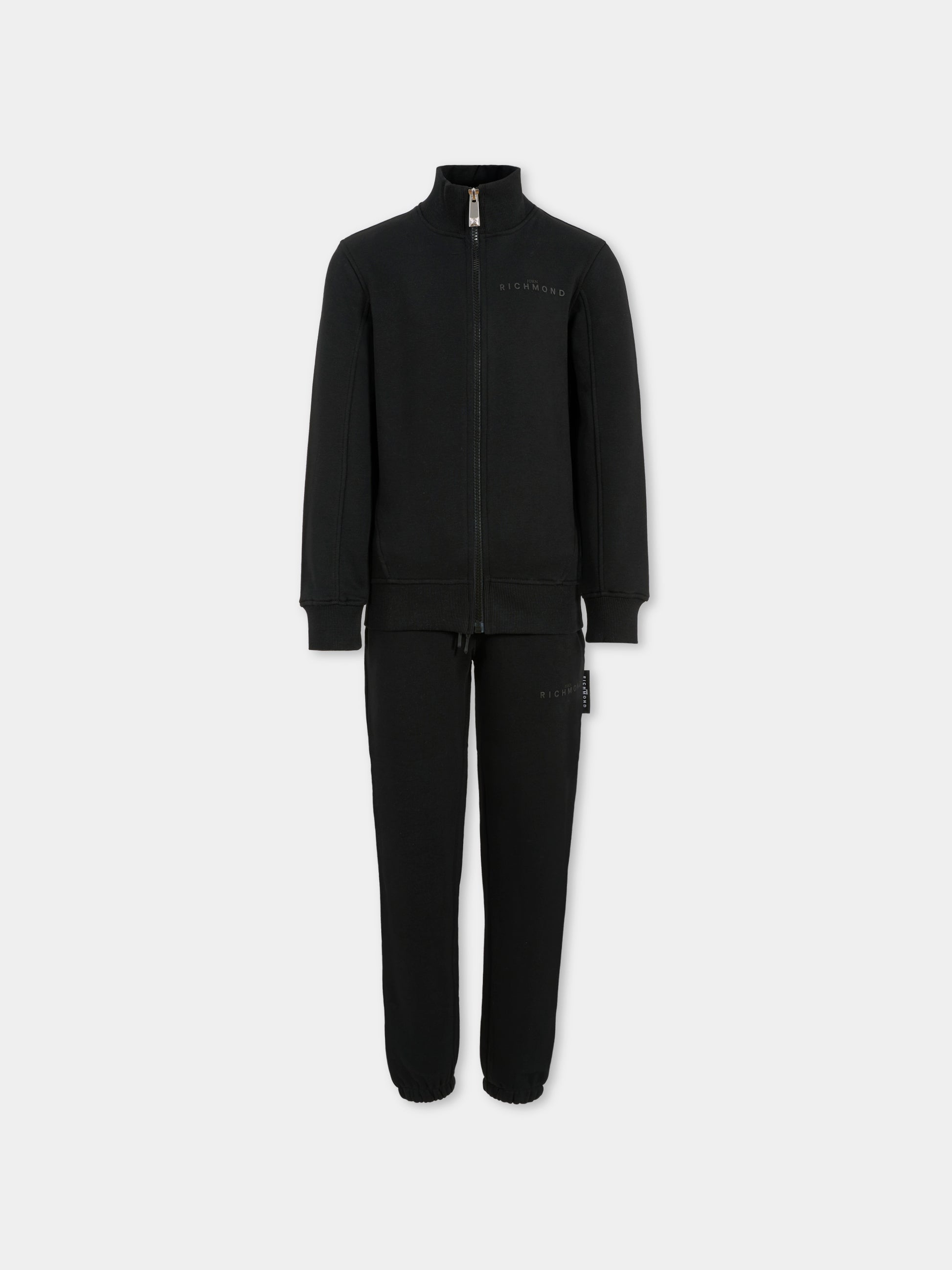 Completo nero per bambina con logo,Richmond,RGA25005CF BLACK