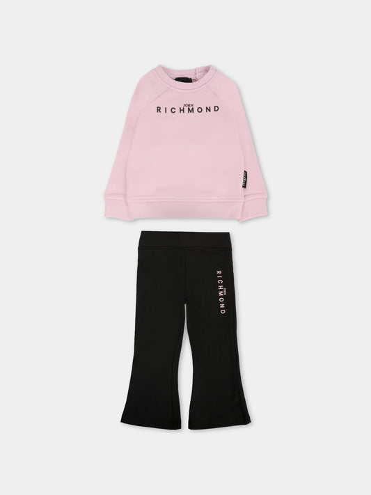 Completo lilla per neonata con logo,Richmond,RIA25017CF ORCHID ICE