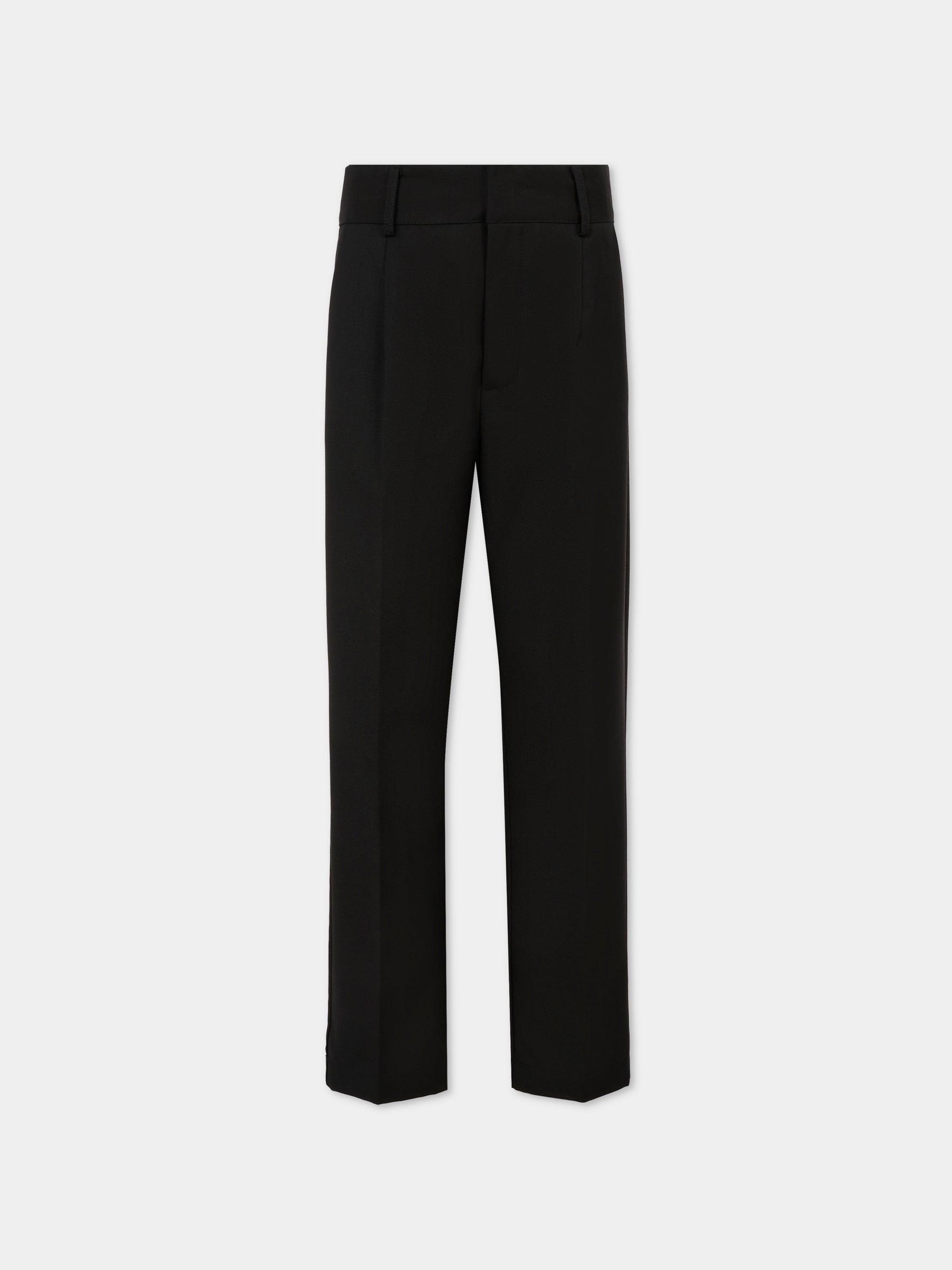 Pantaloni neri per bambino con patch logato,Richmond,RBA25132PA BLACK