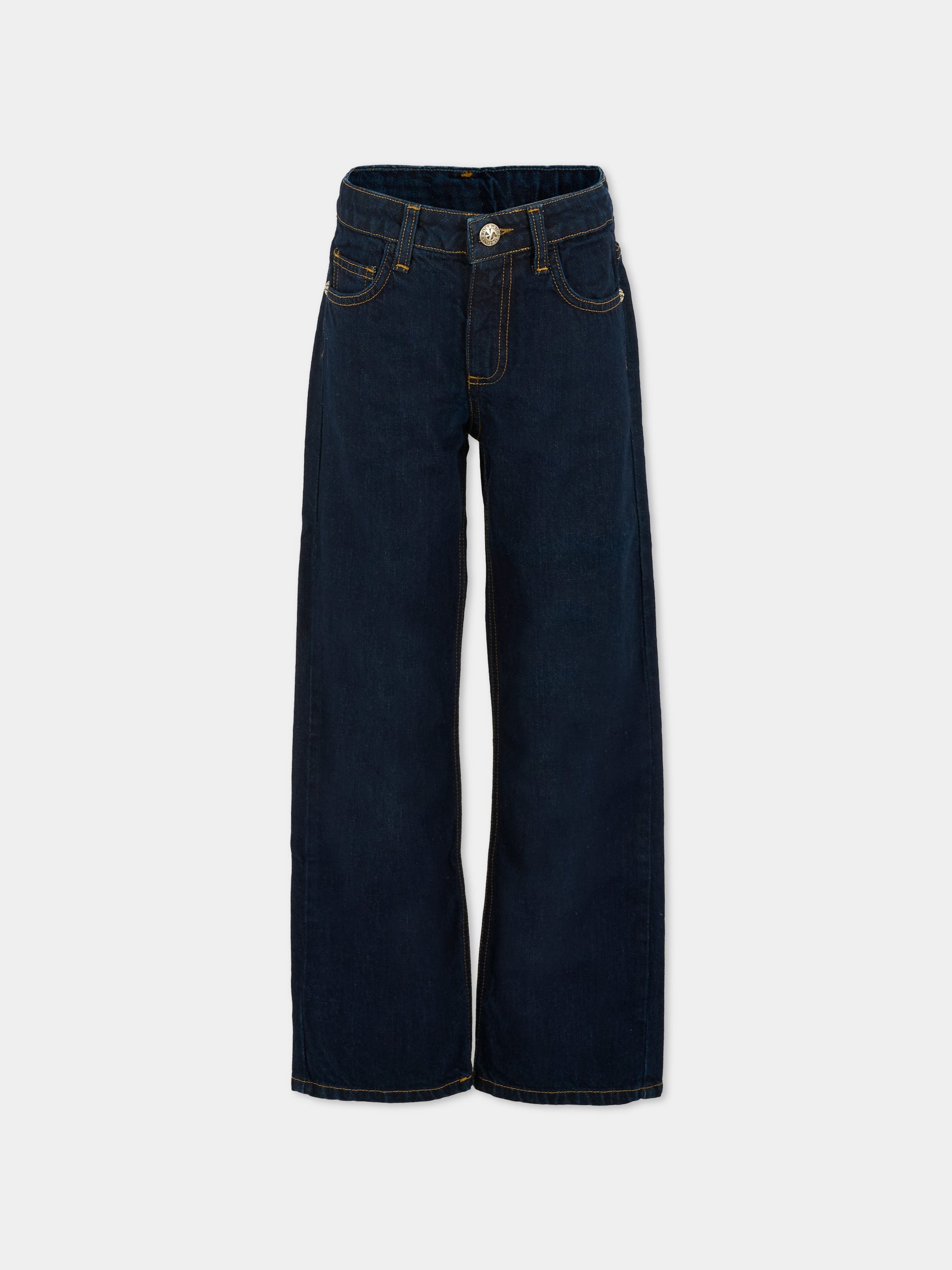 Jeans denim per bambino con logo,Richmond,RBA25226JE DENIM BLUE MEDIUM