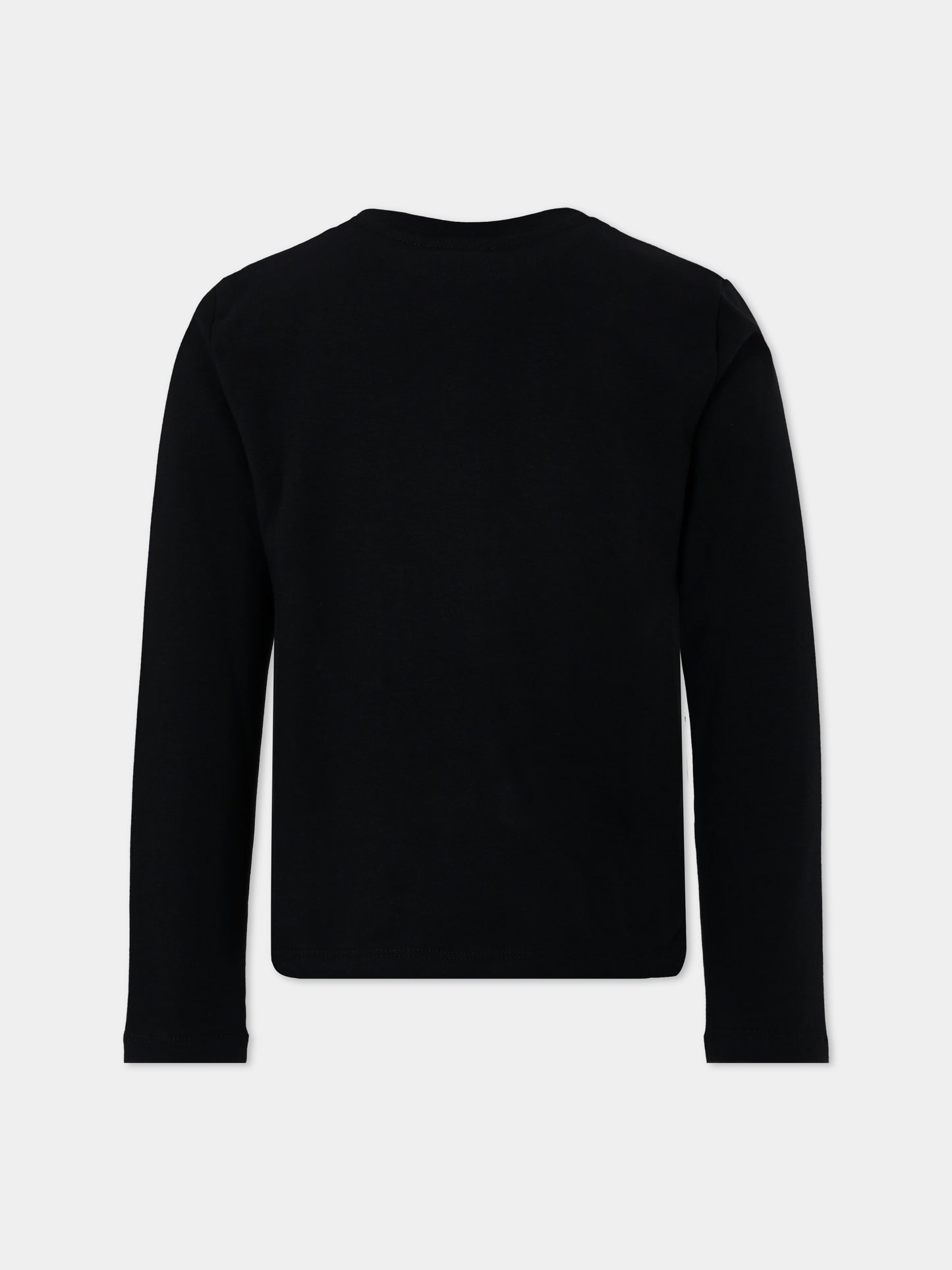 T-shirt nera per bambina con logo,Richmond,RGA25182TS BLACK