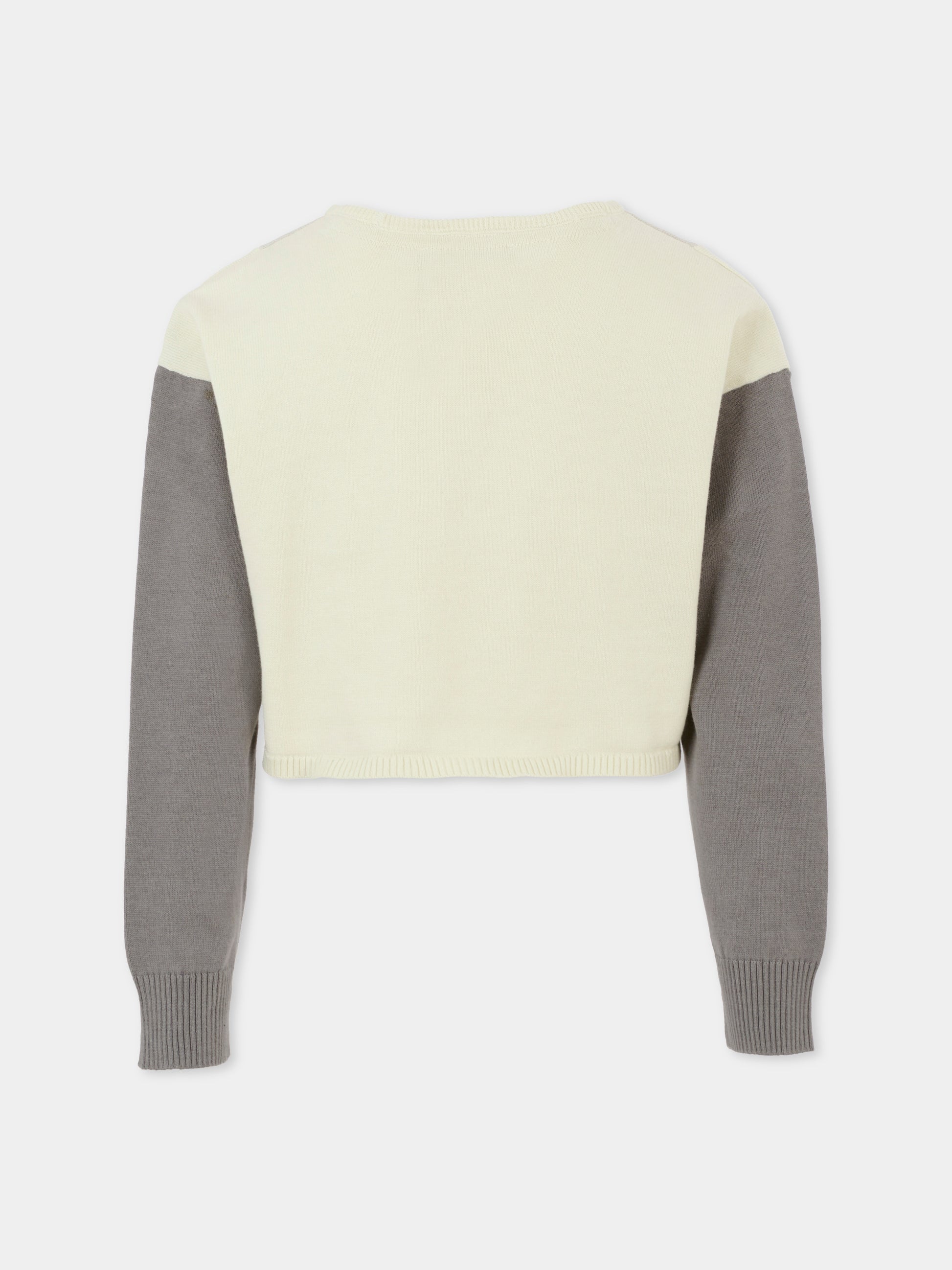 Maglione multicolor per bambina con logo,Richmond,RGA25172MA BLUE VAPOR