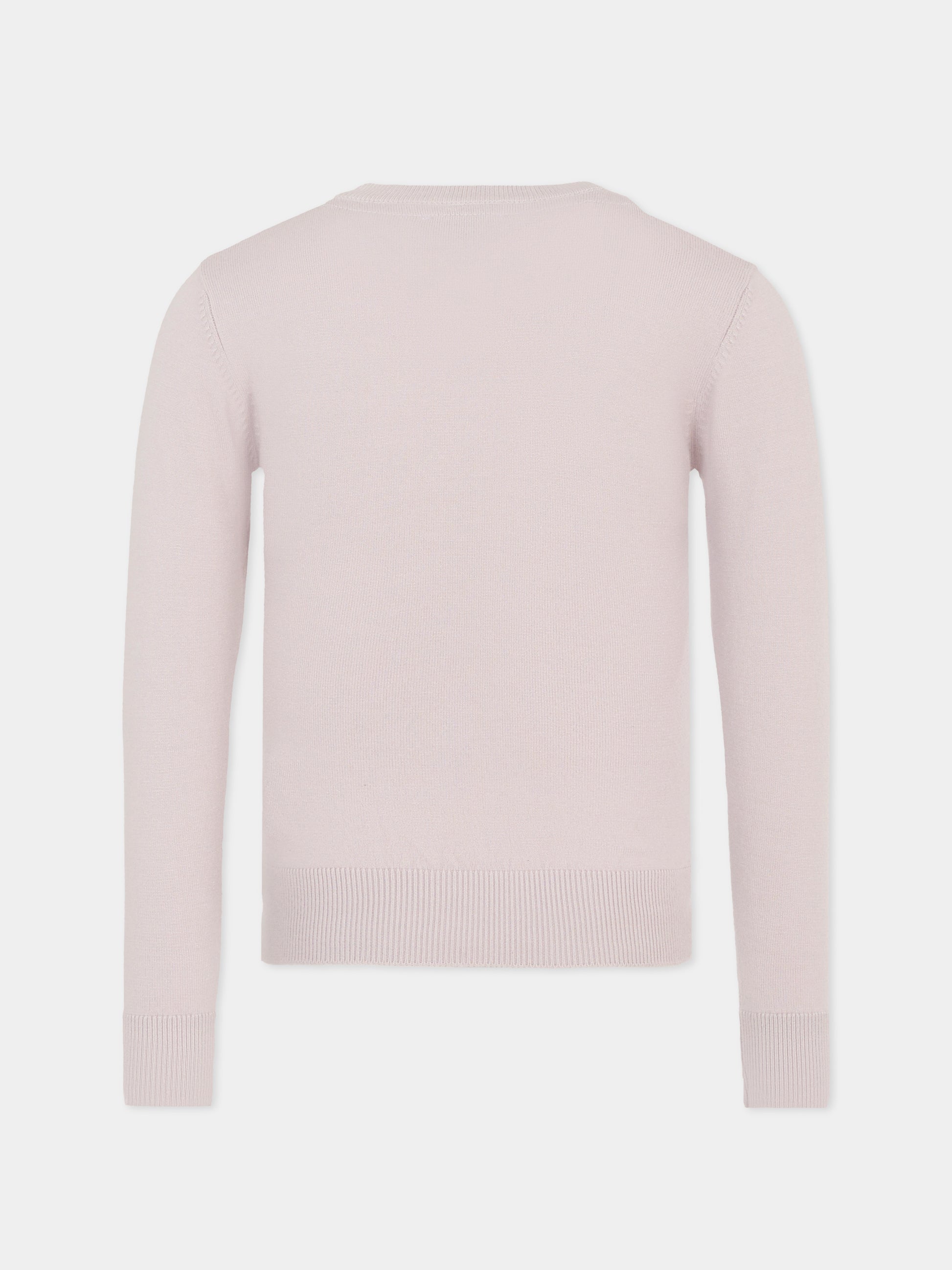 Maglione lilla per bambina con logo nero,Richmond,RGA25012MA BLACK