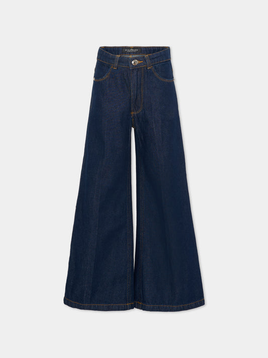 Jeans denim per bambina con logo,Richmond,RGA25021JE DENIM BLUE DARK