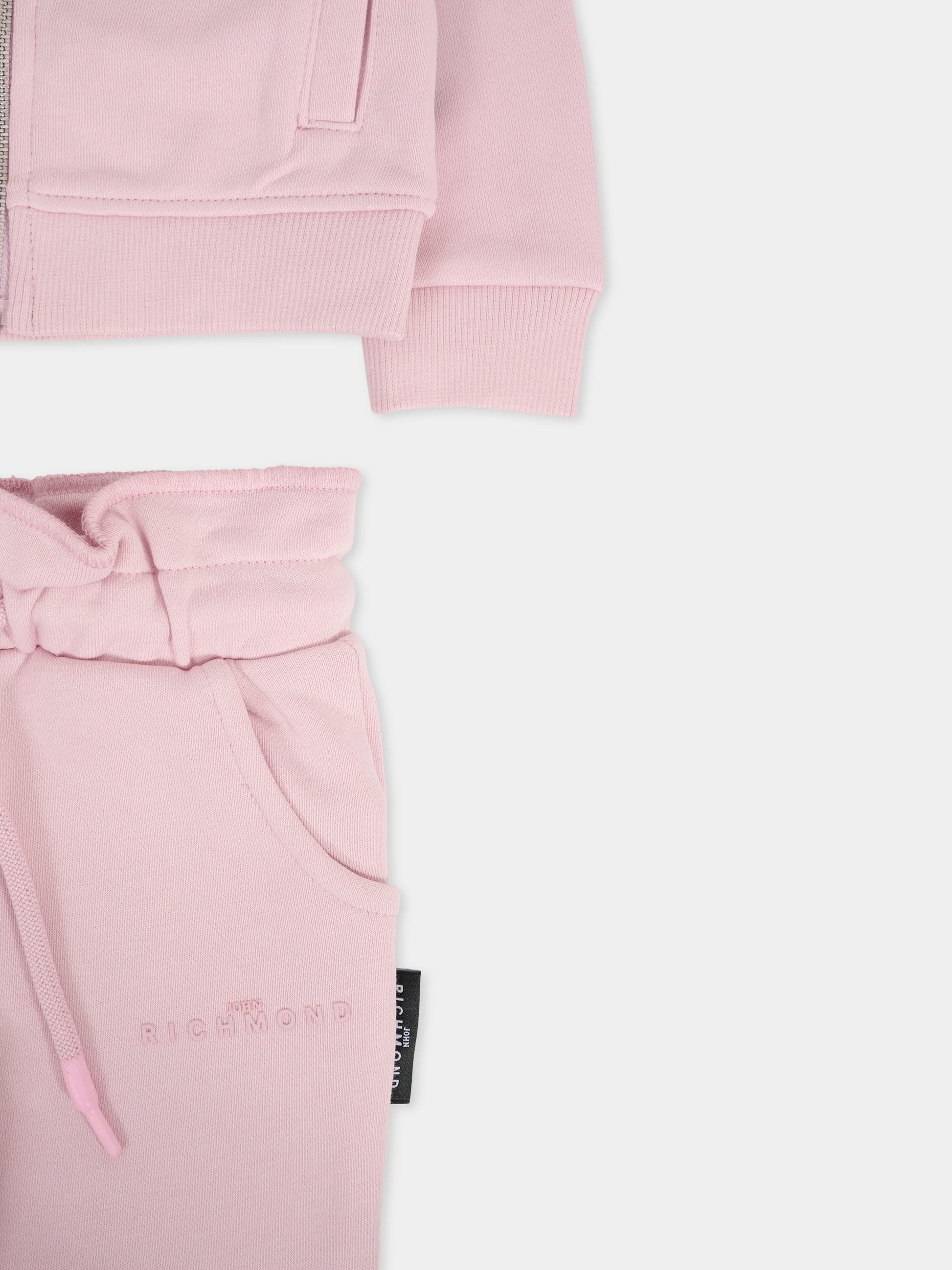 Completo lilla per neonata con logo,Richmond,RIA25027CF ORCHID ICE