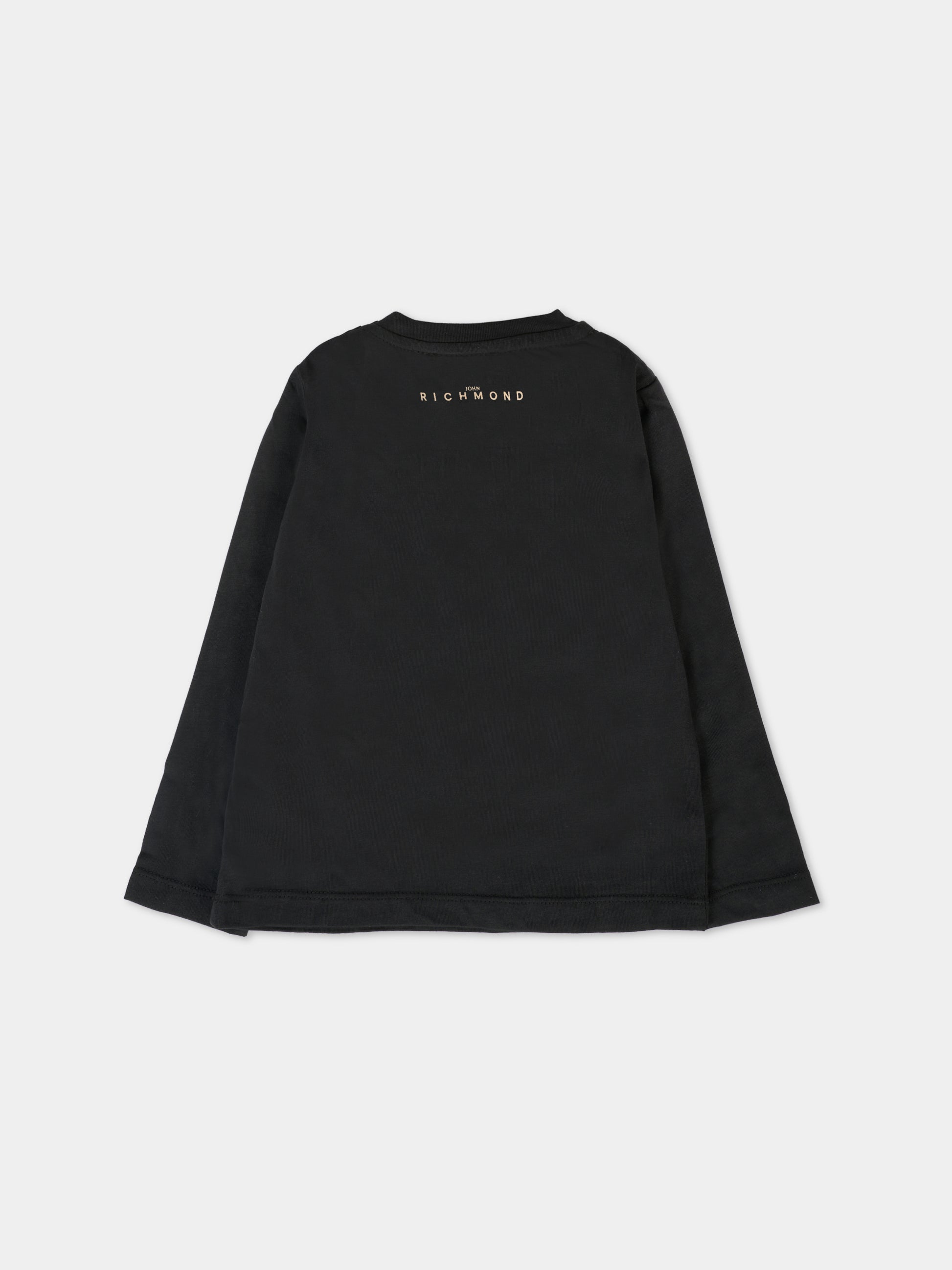 T-shirt nera per neonati con logo,Richmond,RIA25060TS BLACK