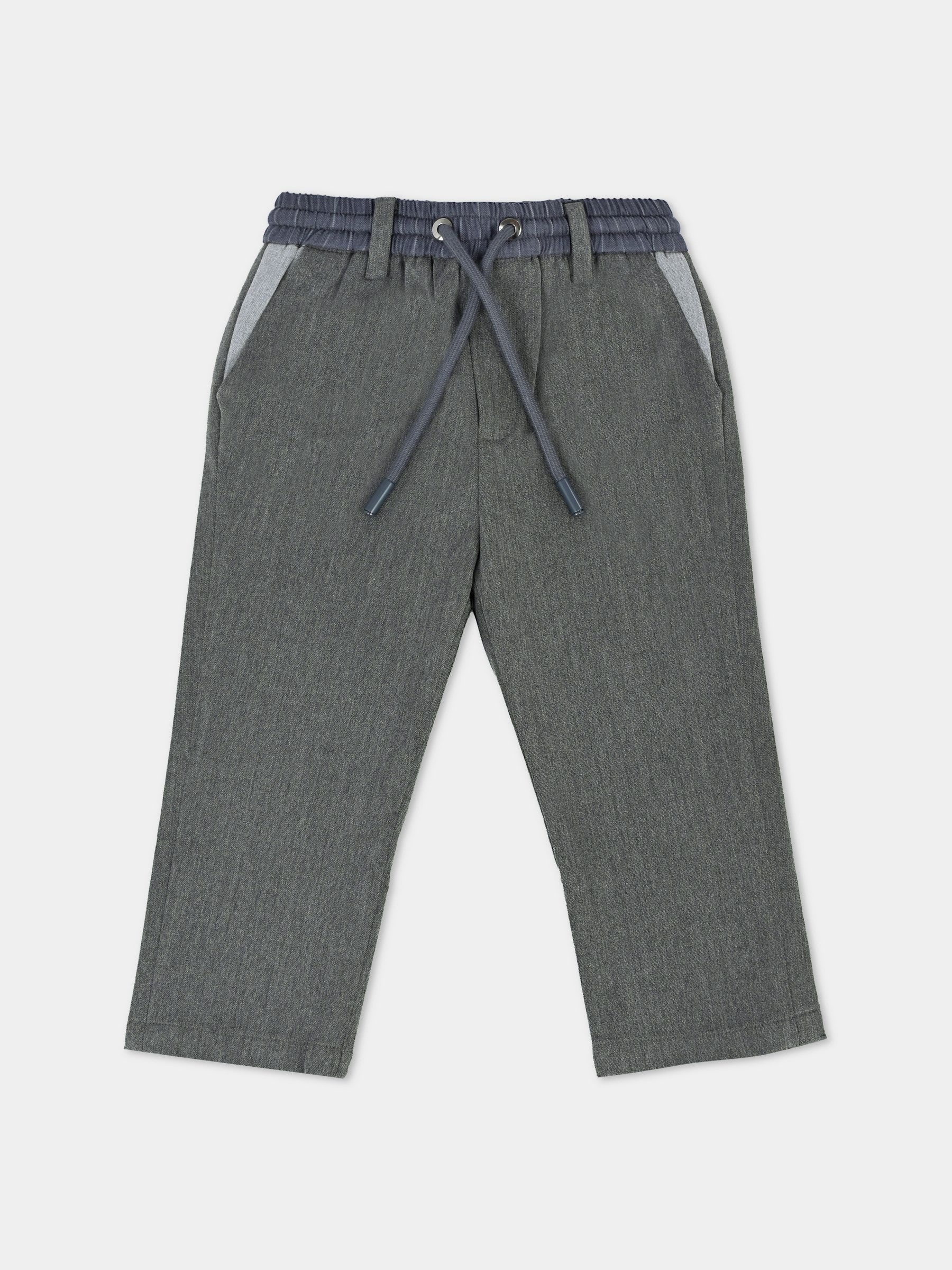 Pantaloni grigi per neonato,Richmond,RIA25062PA GREY STEEL