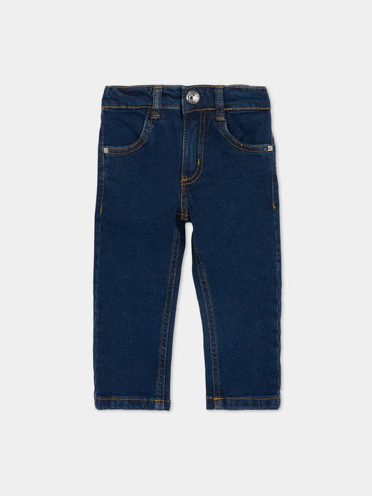 Jeans denim per neonata con logo,Richmond,RIA25081JE DENIM BLUE MEDIUM