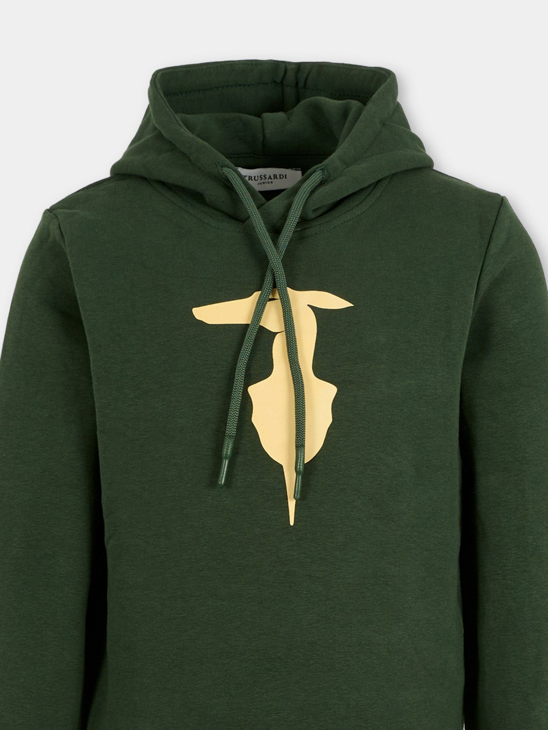 Completo verde per bambino con cane,Trussardi Junior,TBA25007CF PINENEEDLE