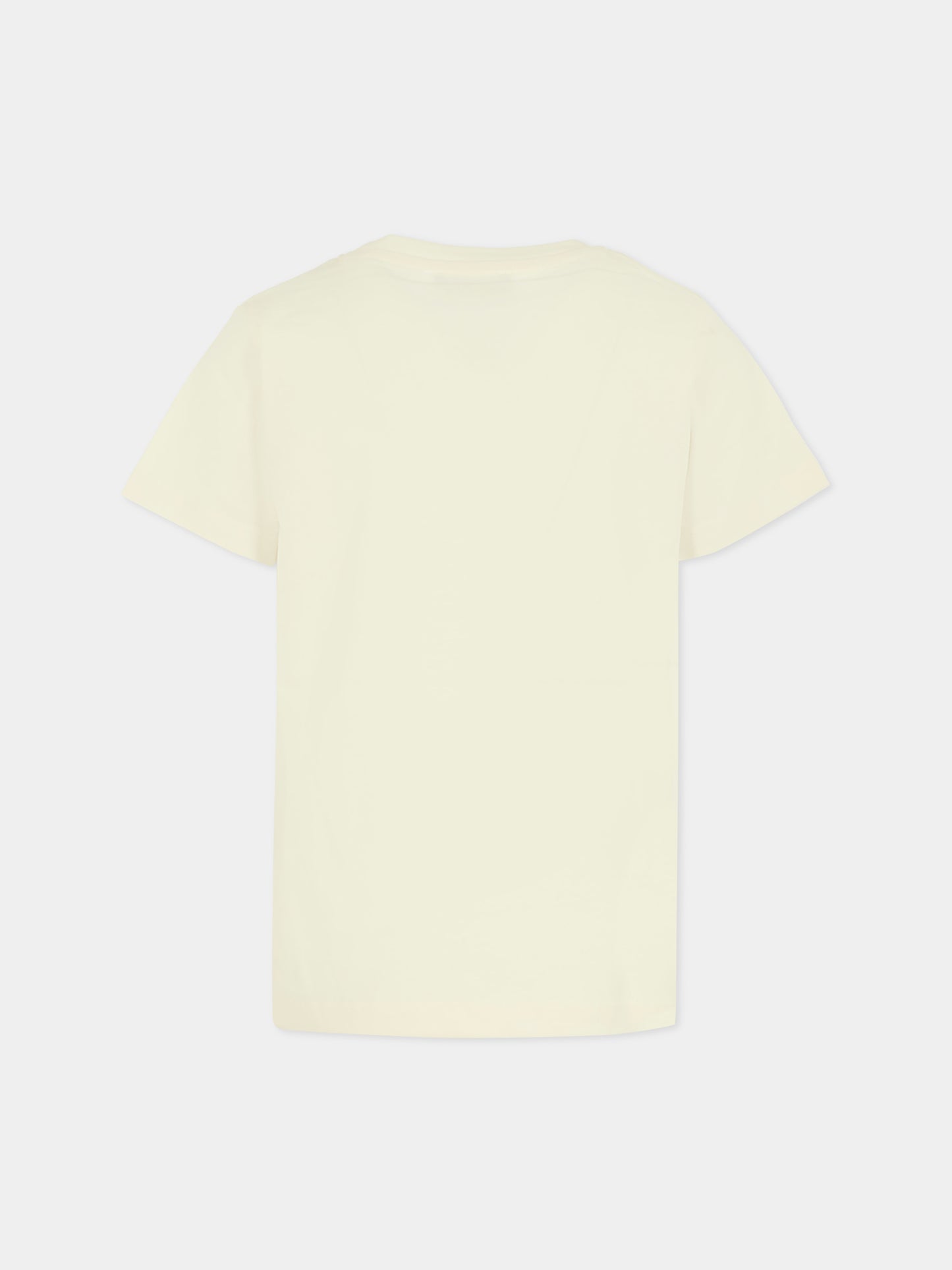 T-shirt bianca per bambino con logo,Trussardi Junior,TBA25003TS OFF-WHITE