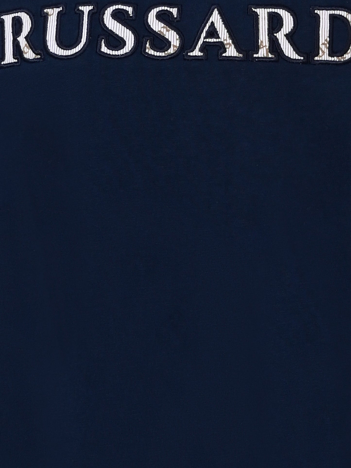 T-shirt blu per bambino con logo,Trussardi Junior,TBA25044TS PEACOAT