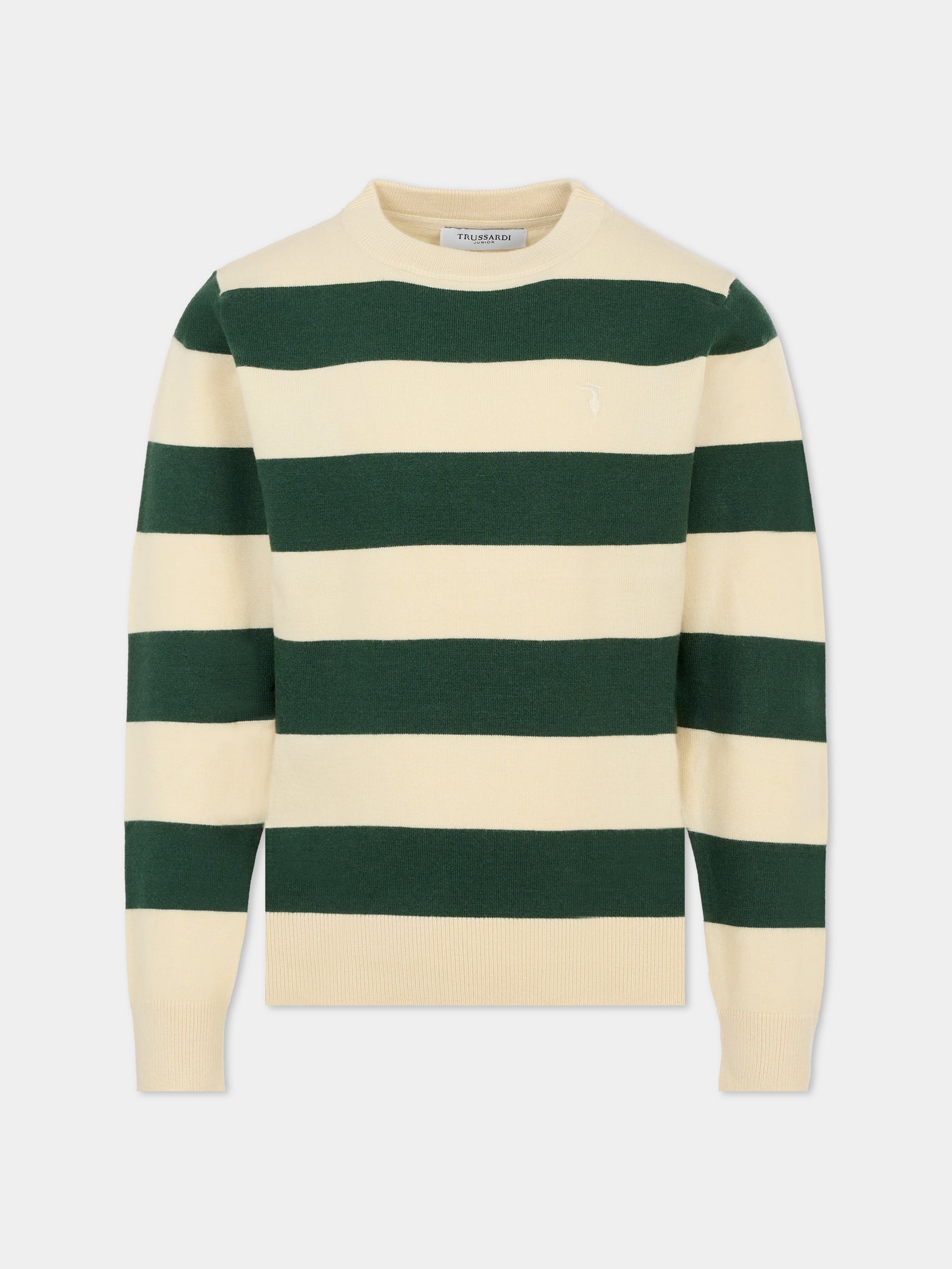 Maglione multicolor per bambino con logo,Trussardi Junior,TBA25054MA PINENEEDLE