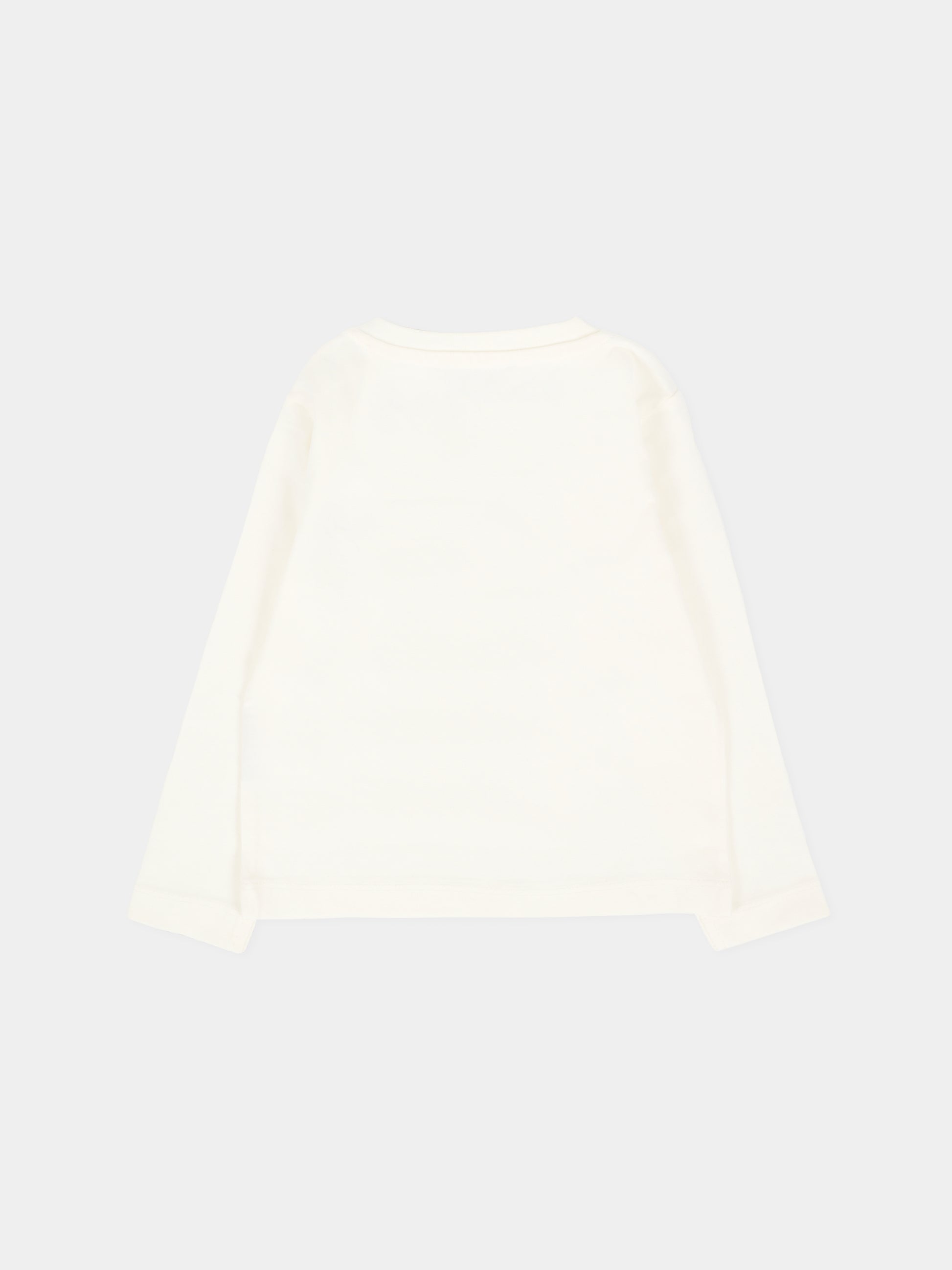 T-shirt bianca per neonato con logo,Trussardi Junior,TIA25017TS OFF-WHITE