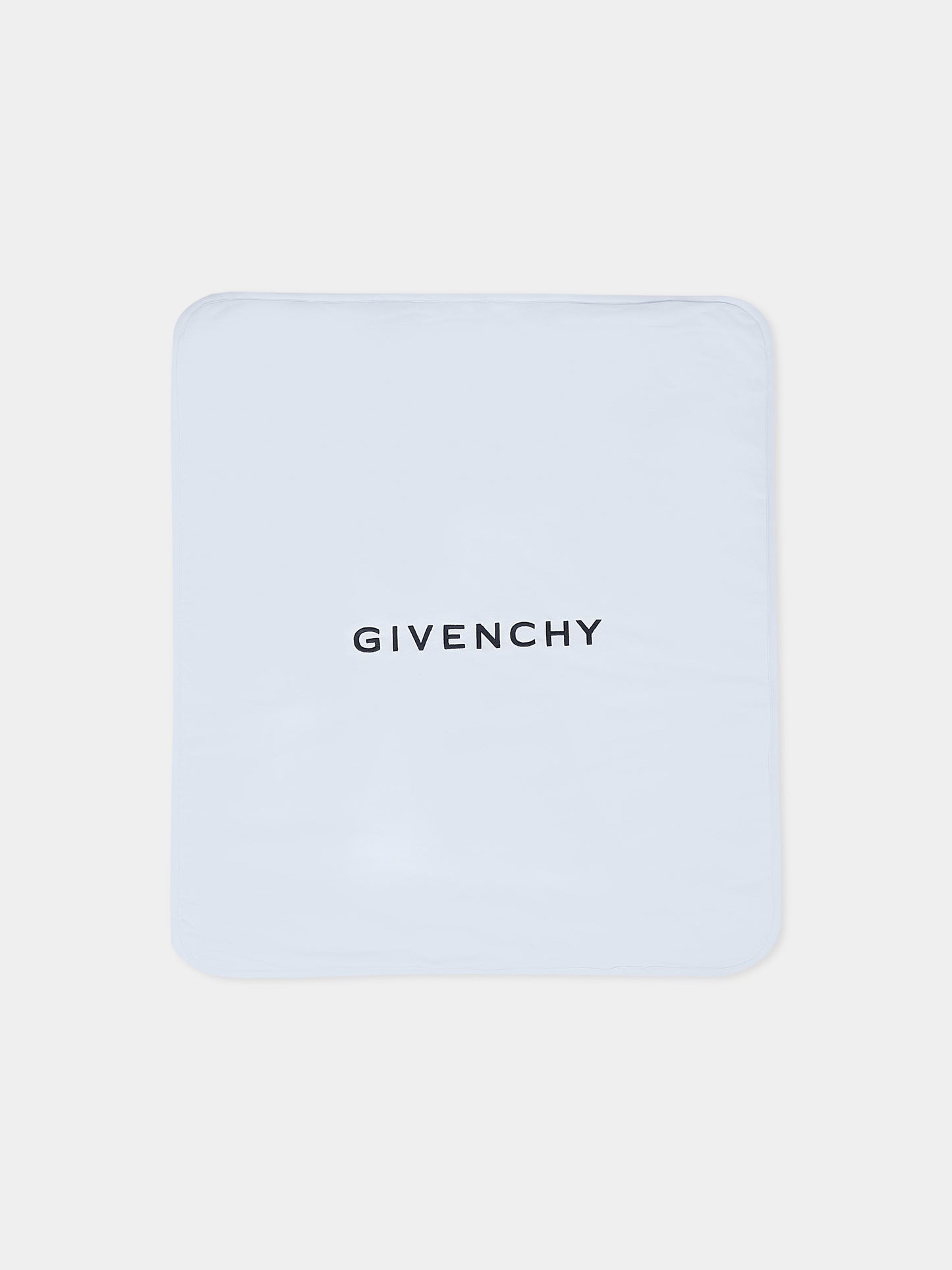 Set accessori celeste per neonato con logo,Givenchy Kids,H30853 771