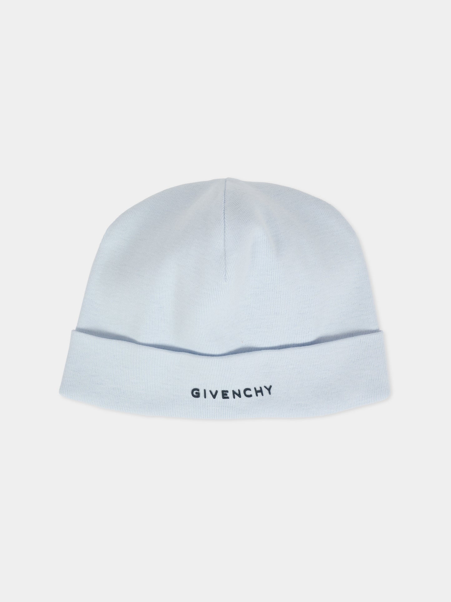 Set tutina celeste per neonato con logo,Givenchy Kids,H30864 771