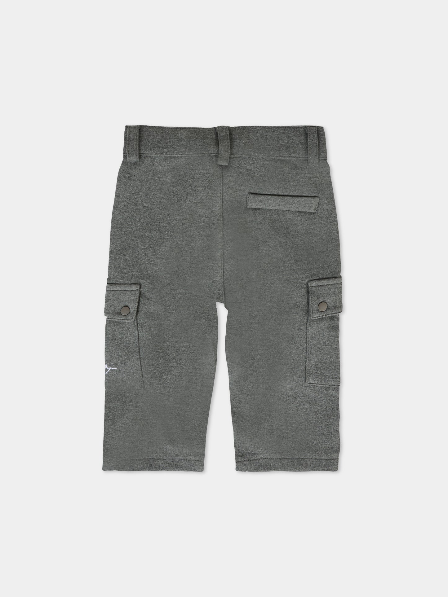 Pantaloni grigi per neonato con logo,Givenchy Kids,H30879 A83