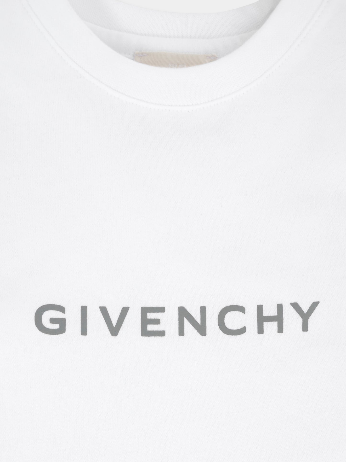 T-shirt bianca per neonati con logo,Givenchy Kids,H30887 10P