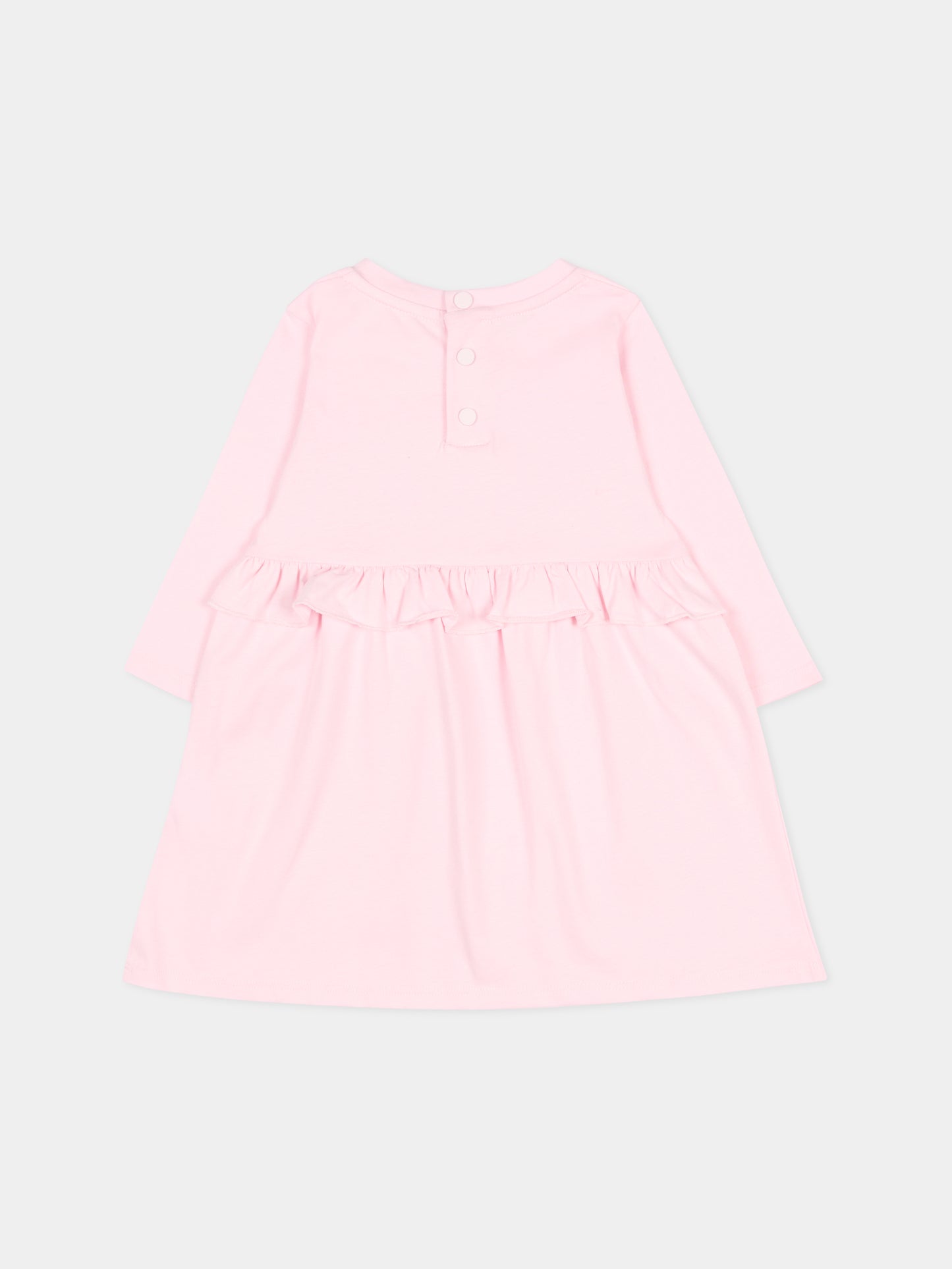 Vestito rosa per neonata con logo,Givenchy Kids,H30899 44Z