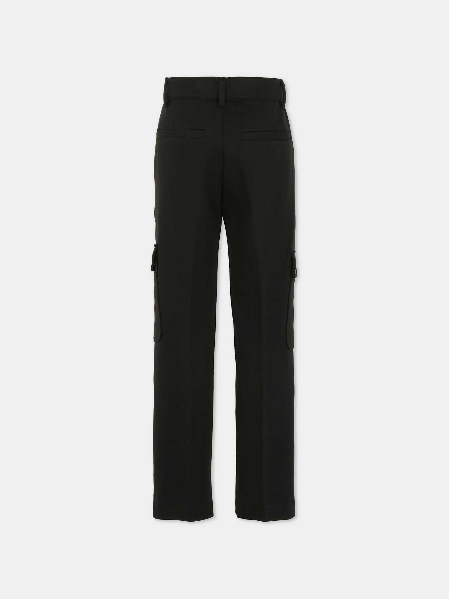 Pantaloni neri per bambino con logo,Givenchy Kids,H30927 09B